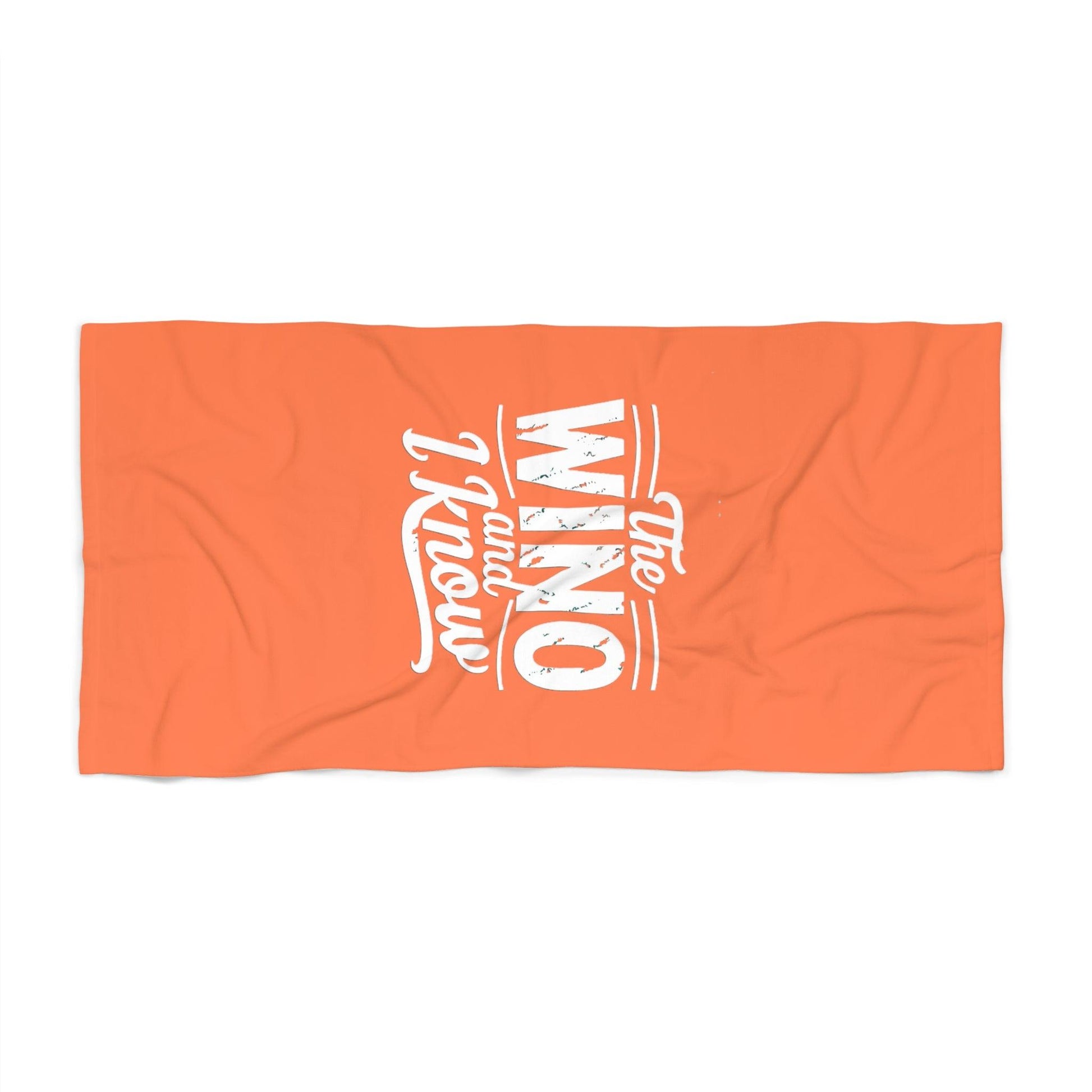 The Wino and I Know Beach Towel - Coastal Collections
