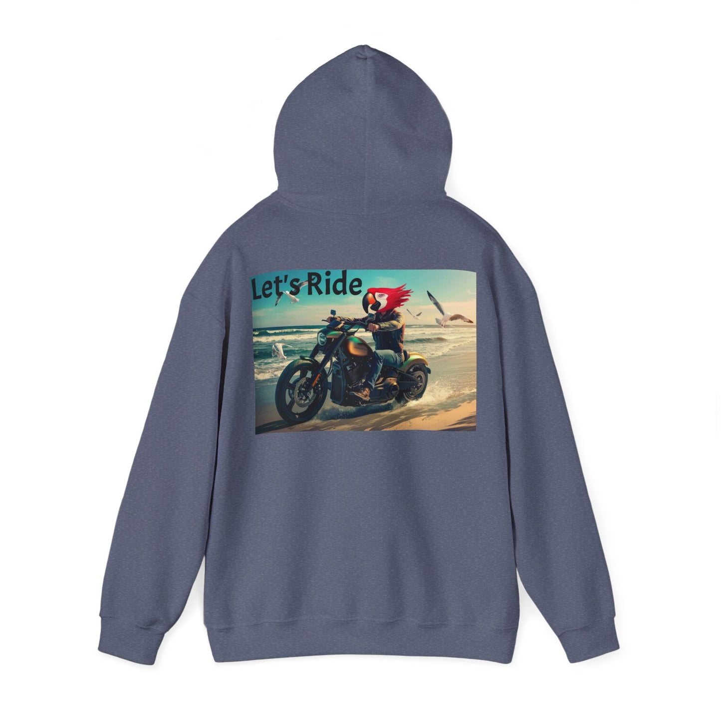 Let's Ride - Motorcyle on Beach - Hoodie