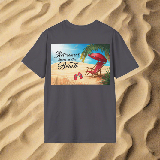 Retirement Starts at the Beach - Unisex Softstyle T-Shirt