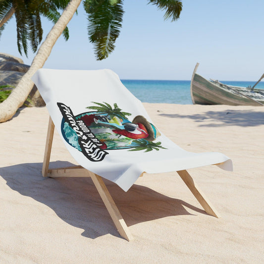 Proud to be a Parrot Head Beach Towel Wrap - Coastal Collections