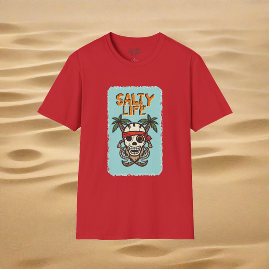 Salty Life Pirate - Unisex Softstyle T-Shirt