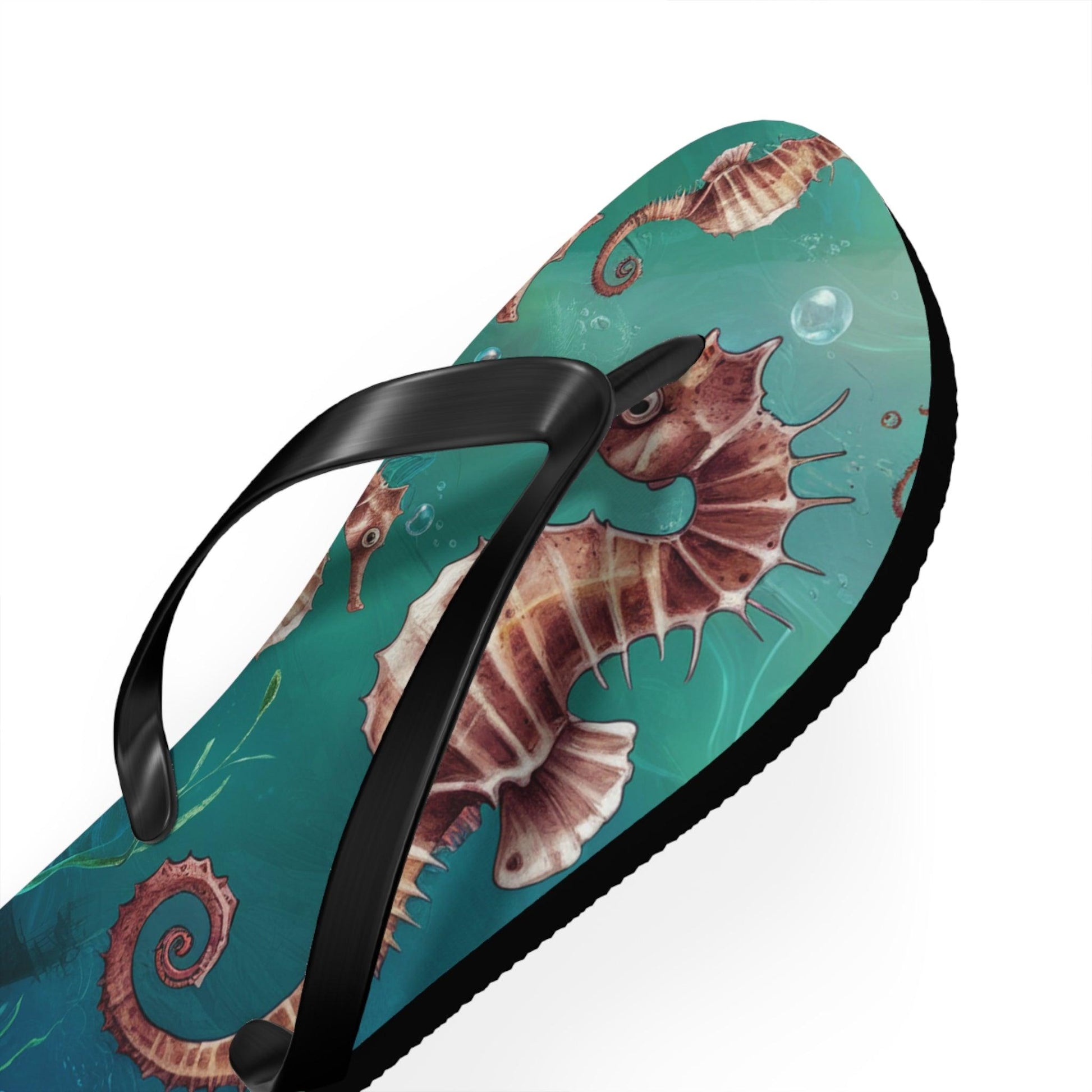 Seahorse Inspired Flip Flops, Express Your Beach Loving Self - Coastal Collections