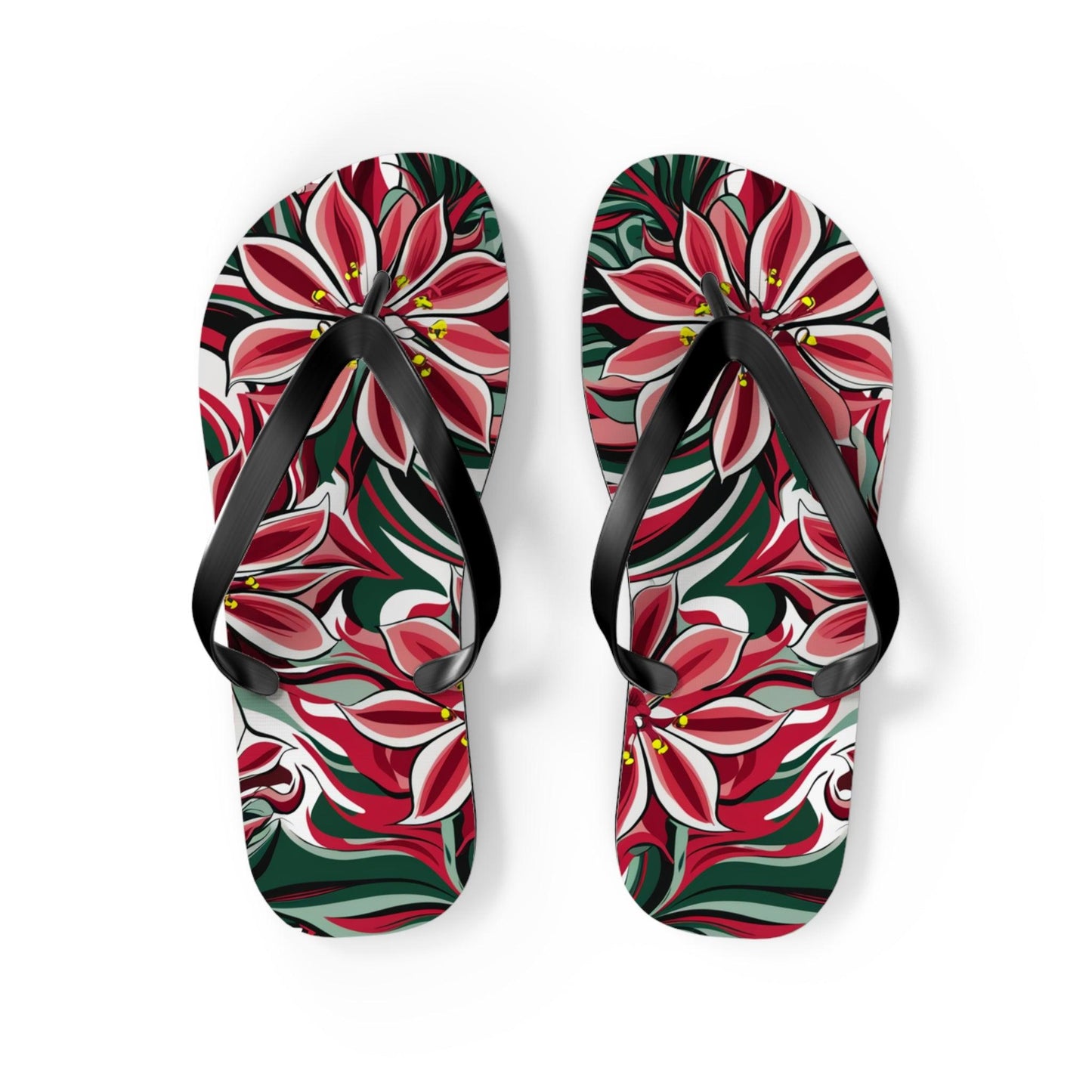 Oleander Flower Inspired Flip Flops, Express Your Beach Loving Self - Coastal Collections