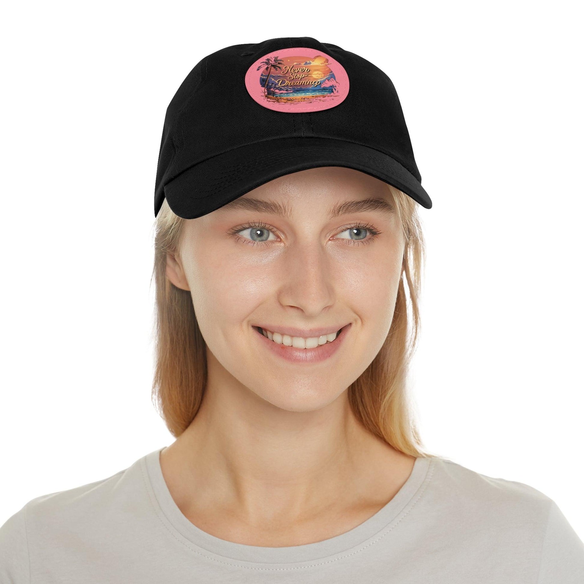 Never Stop Dreamin Cap, Beach Hair Day Hat, Inspirational Beach Inspired Cap - Coastal Collections