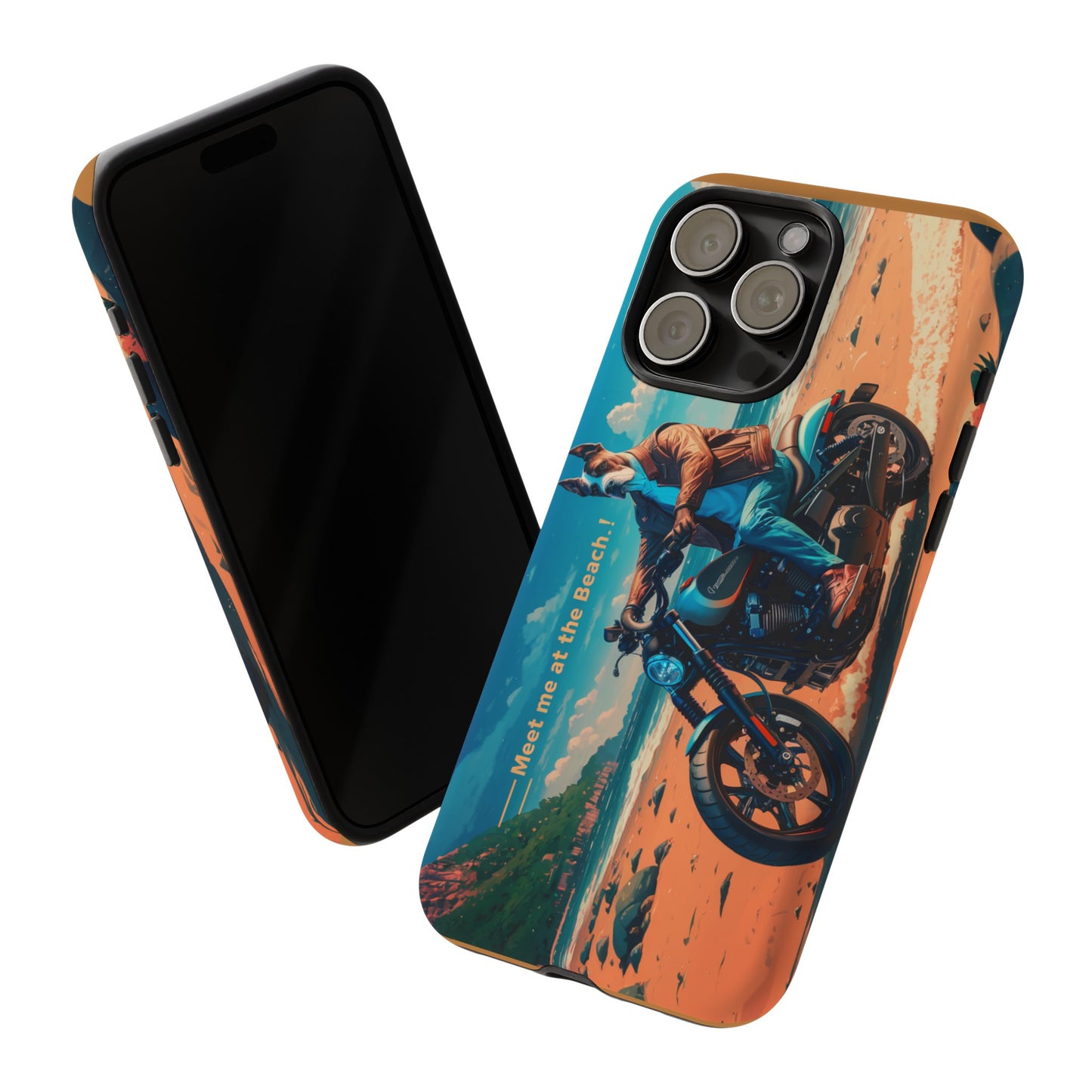 Let's Ride - Great Dane Biker Protective Phone Case