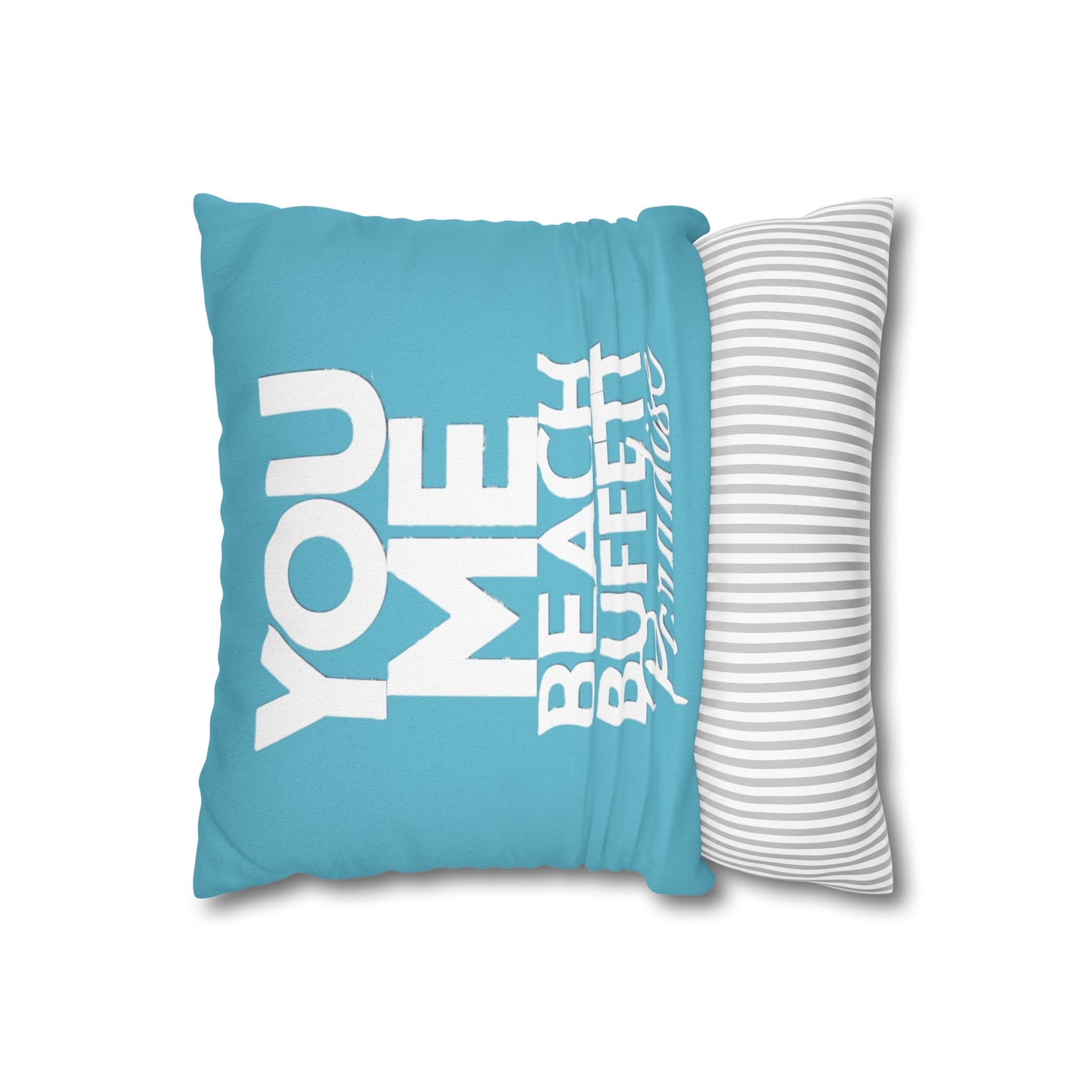 You, Me Beach, Buffett, Paradise Blue - Pillowcase