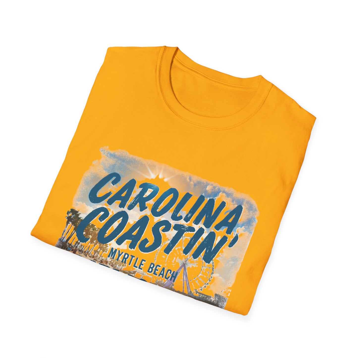 Carolina Coastin, Myrtle Beach - Unisex Softstyle T-Shirt