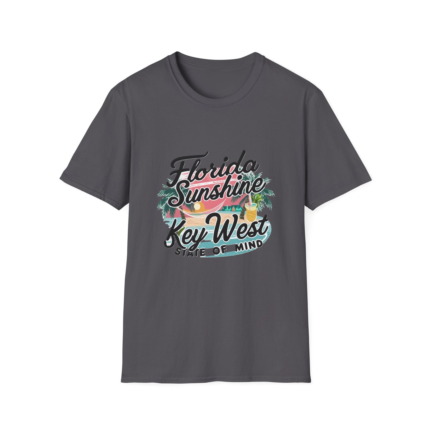 Keywest Florida Sunshine, State of Mind - Unisex Softstyle T-Shirt