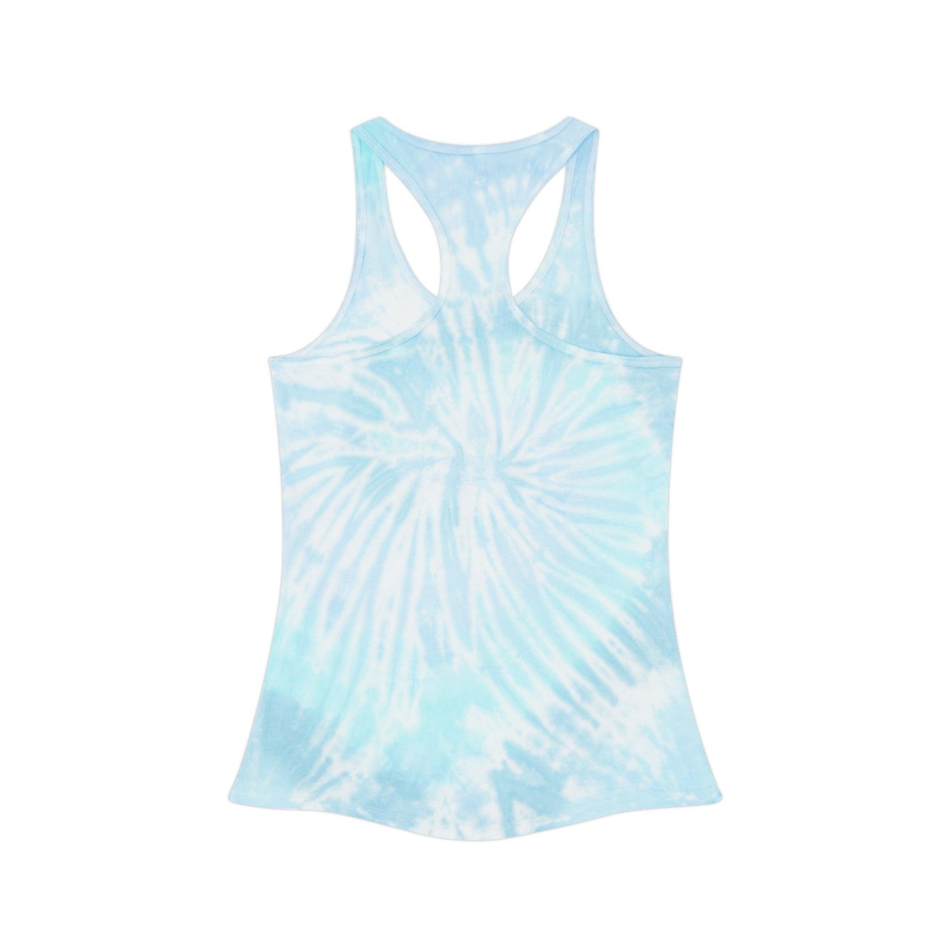 Salty Senorita Tie Dyed Tank Top, Print on Front - Coastal Collections