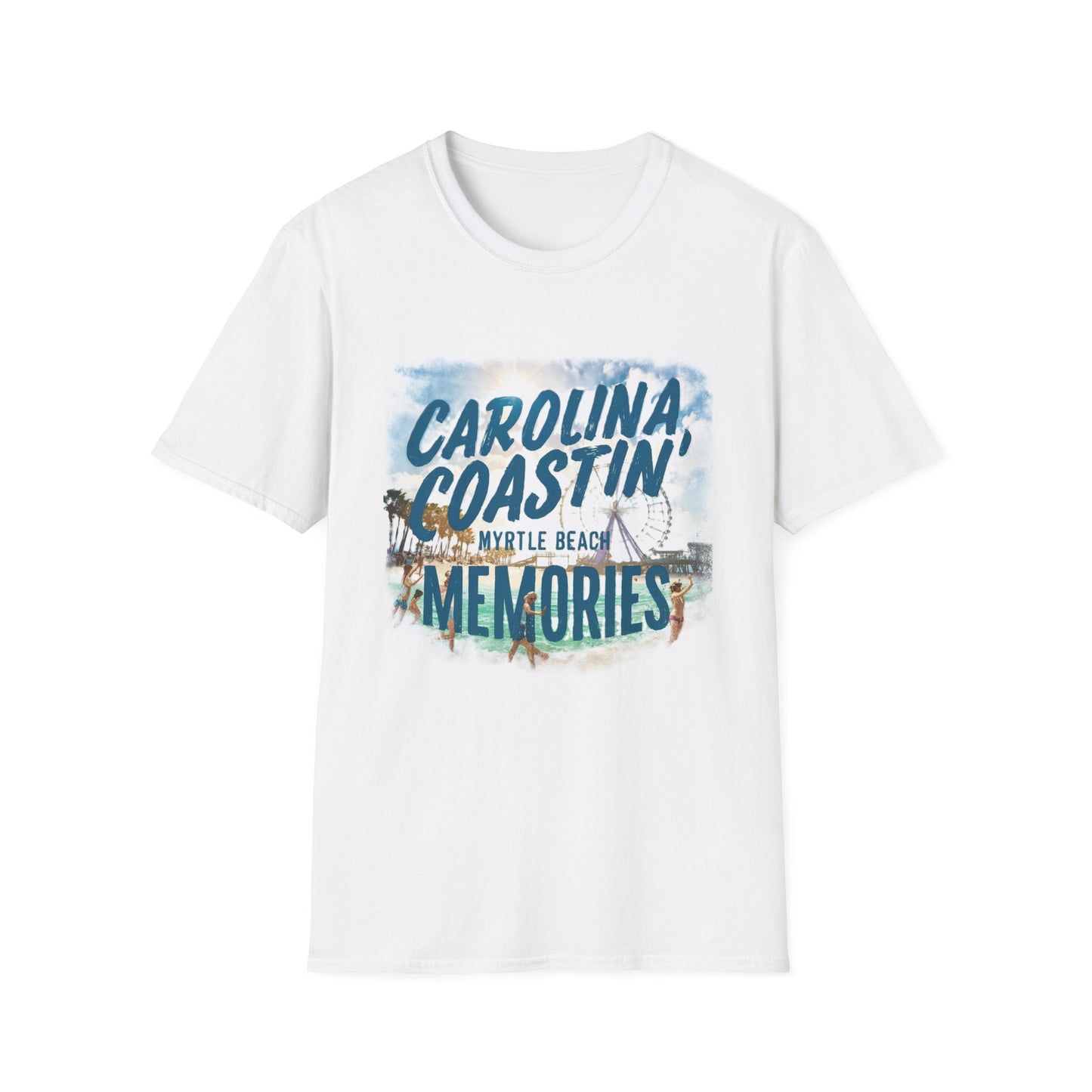 Carolina Coastin, Myrtle Beach - Unisex Softstyle T-Shirt