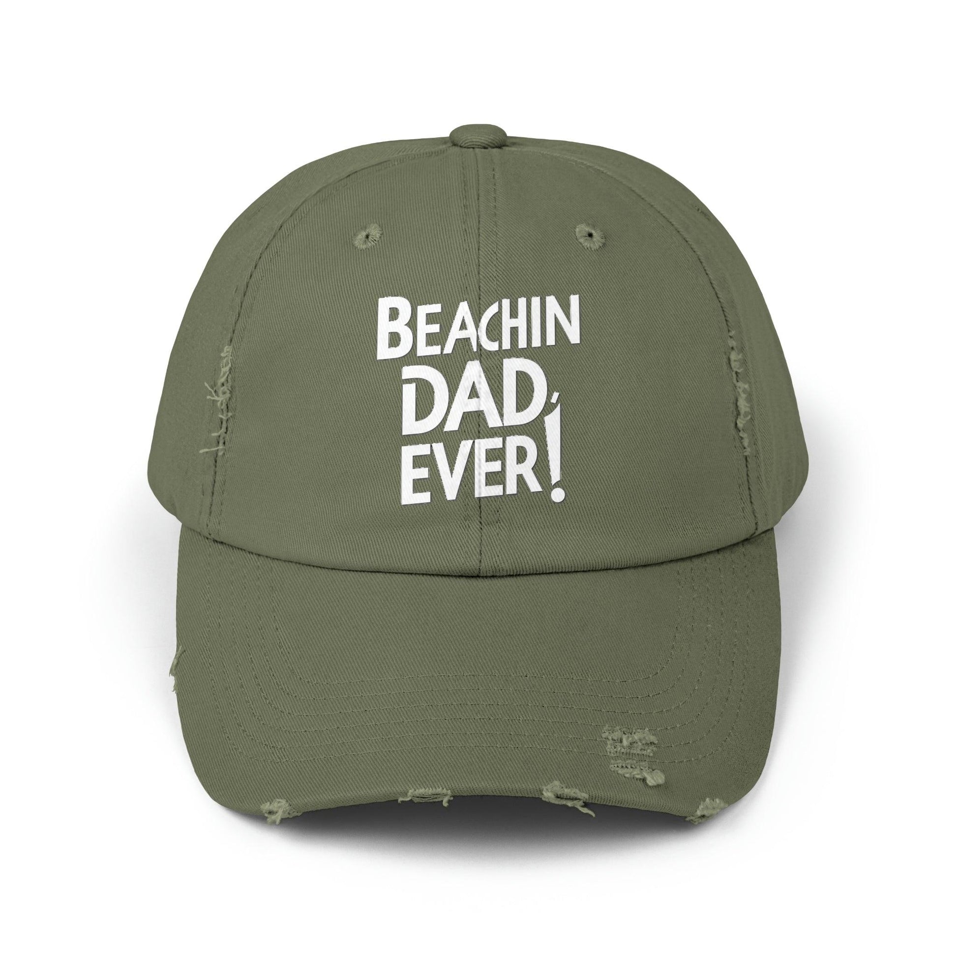 Beachin Dad Ever Distressed Cap - Coastal Collections