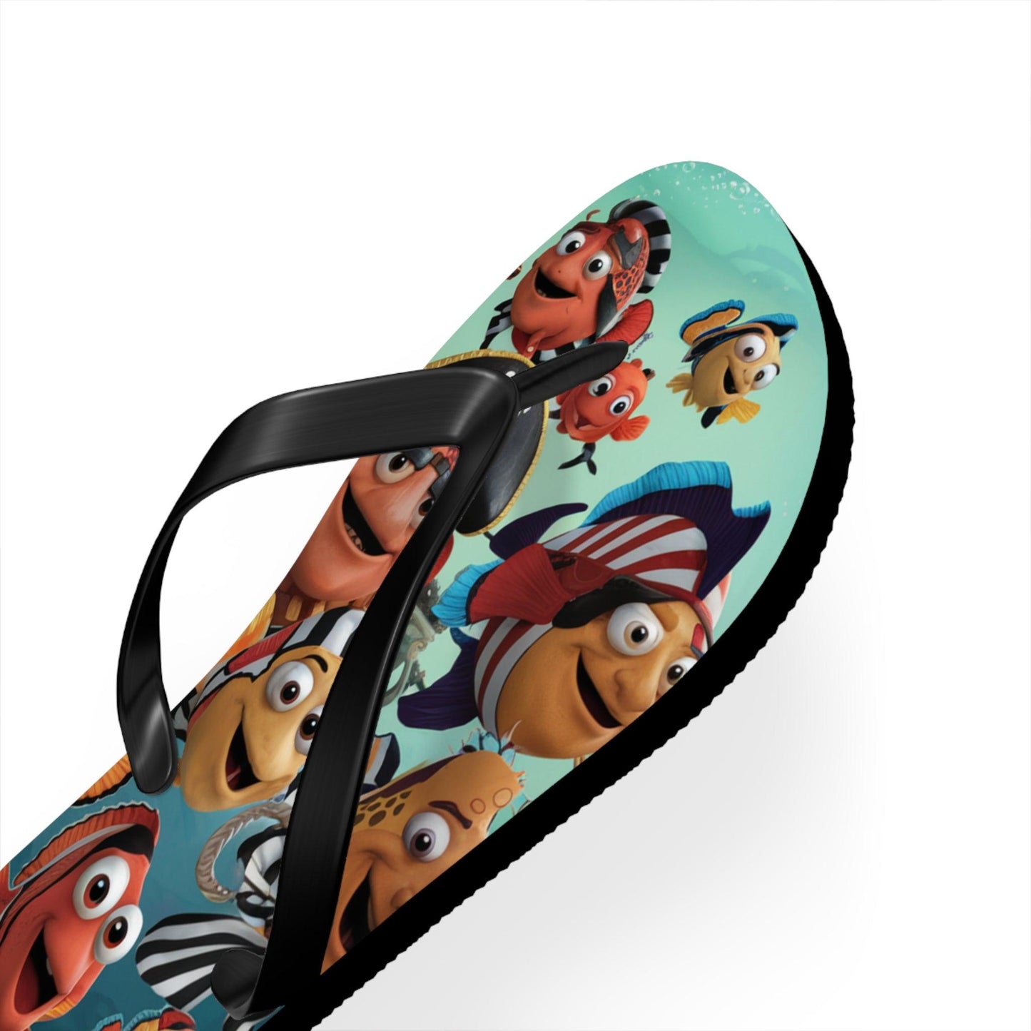 Comical Fish and Pirates Inspired Flip Flops v2, Express Your Beach Loving Self - Coastal Collections