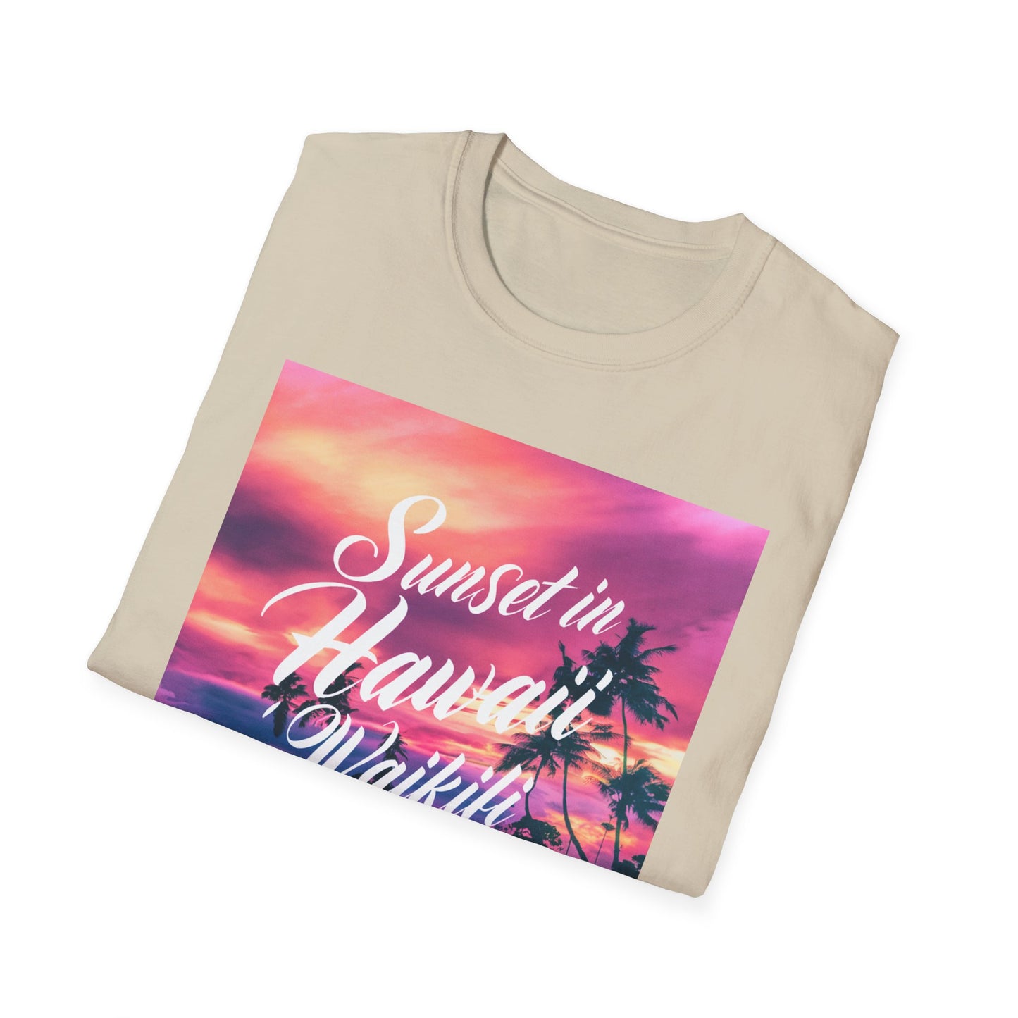 Hawaii Sunset, Wanderlust - Unisex Softstyle T-Shirt