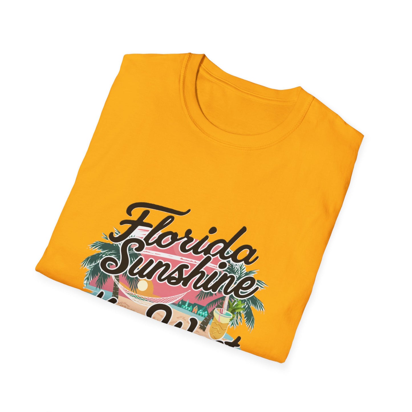 Keywest Florida Sunshine, State of Mind - Unisex Softstyle T-Shirt