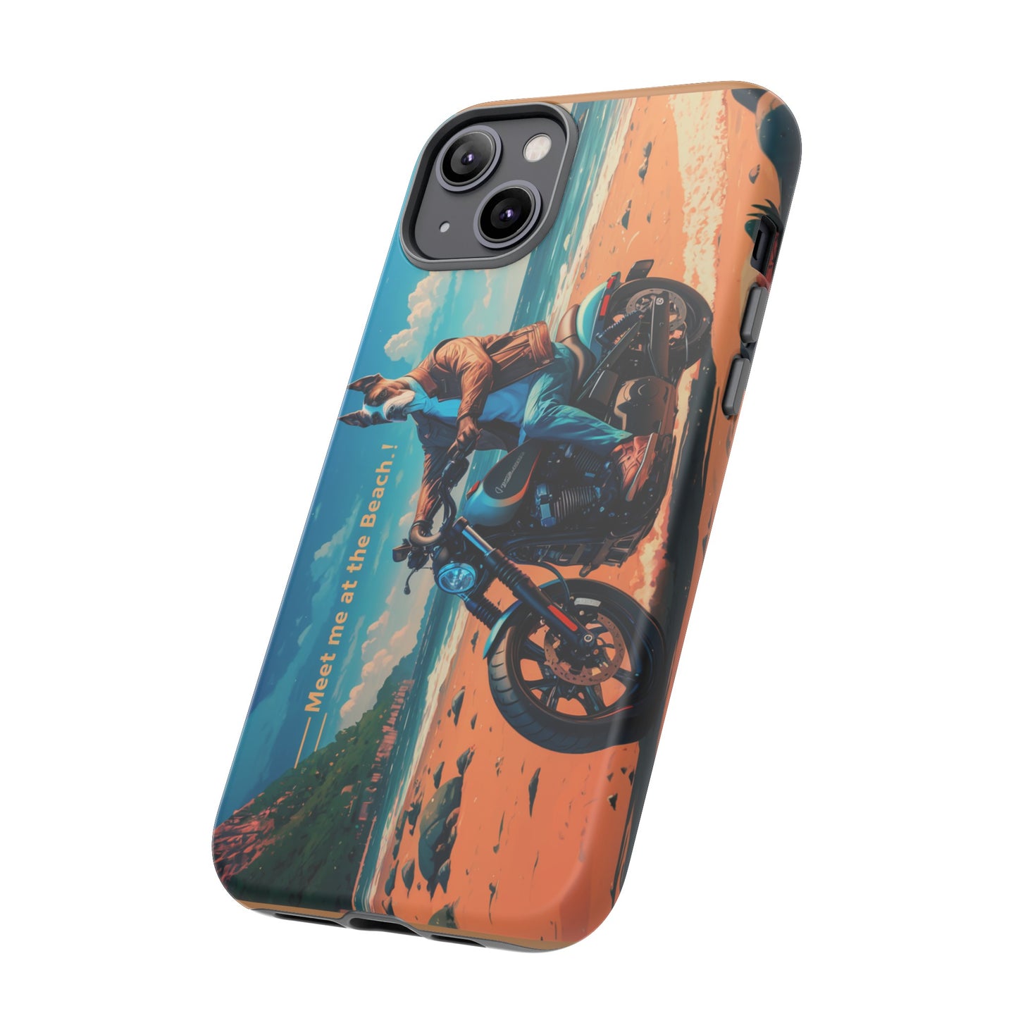 Let's Ride - Great Dane Biker Protective Phone Case