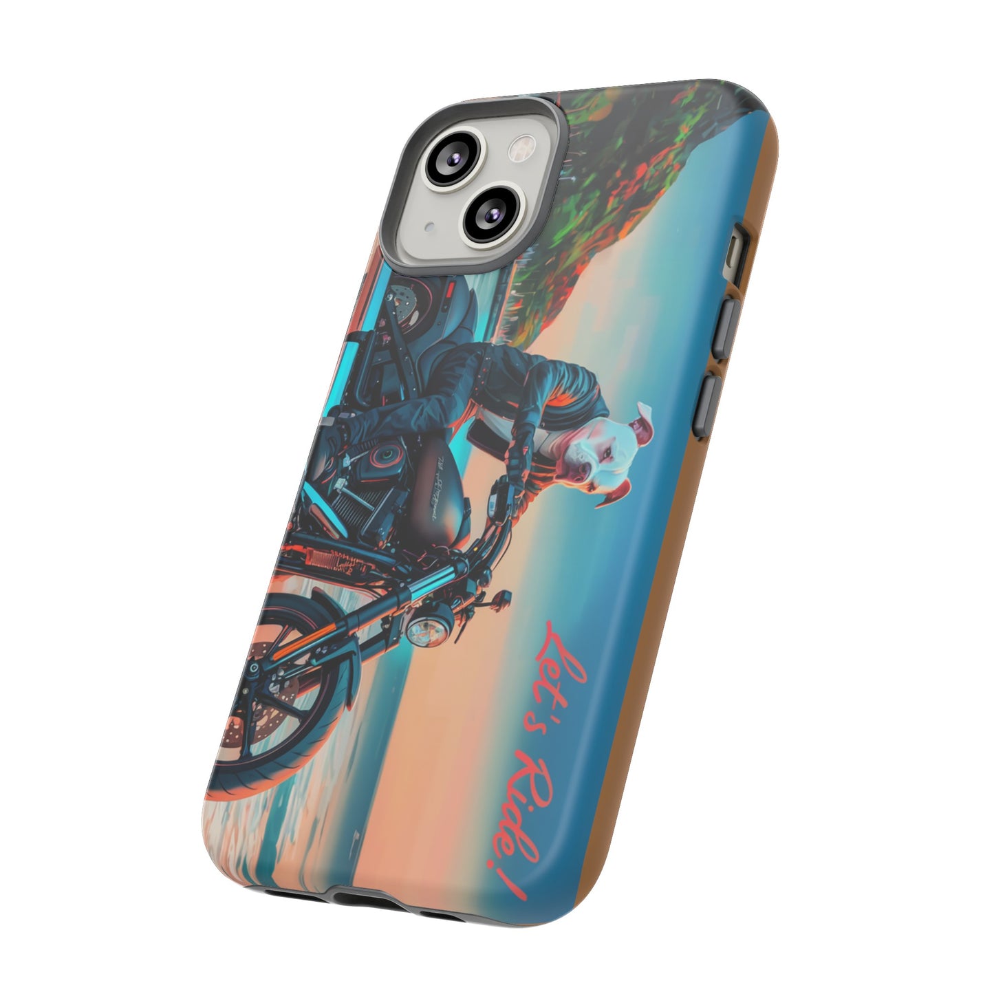 Let's Ride - Bulldog Biker Protective Phone Case