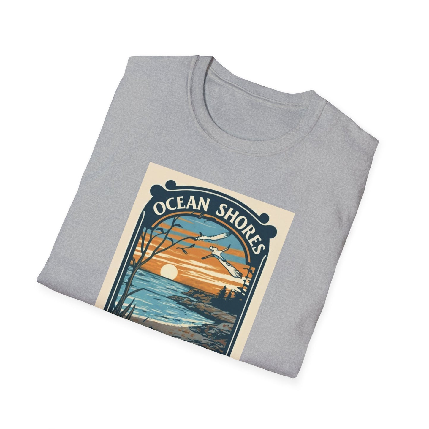 Ocean Shores Washington - Unisex Softstyle T-Shirt