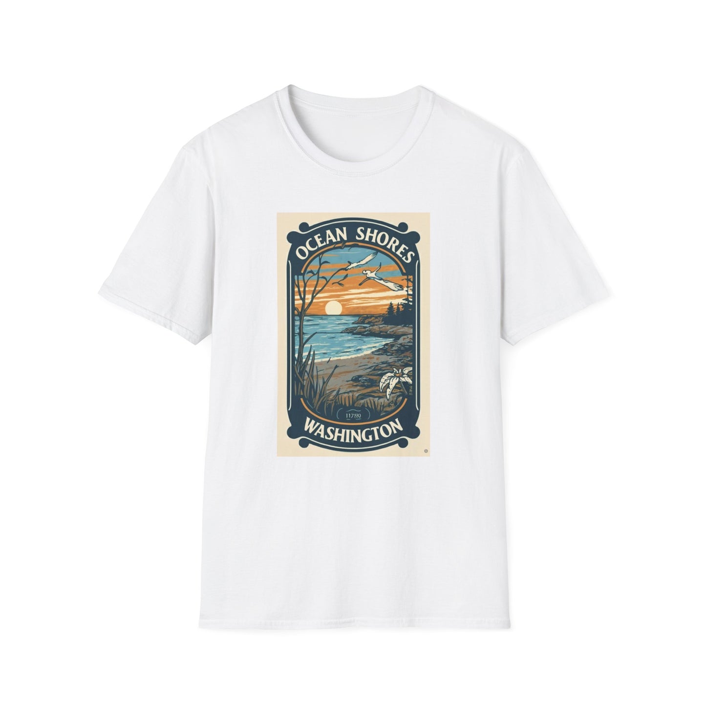 Ocean Shores Washington - Unisex Softstyle T-Shirt