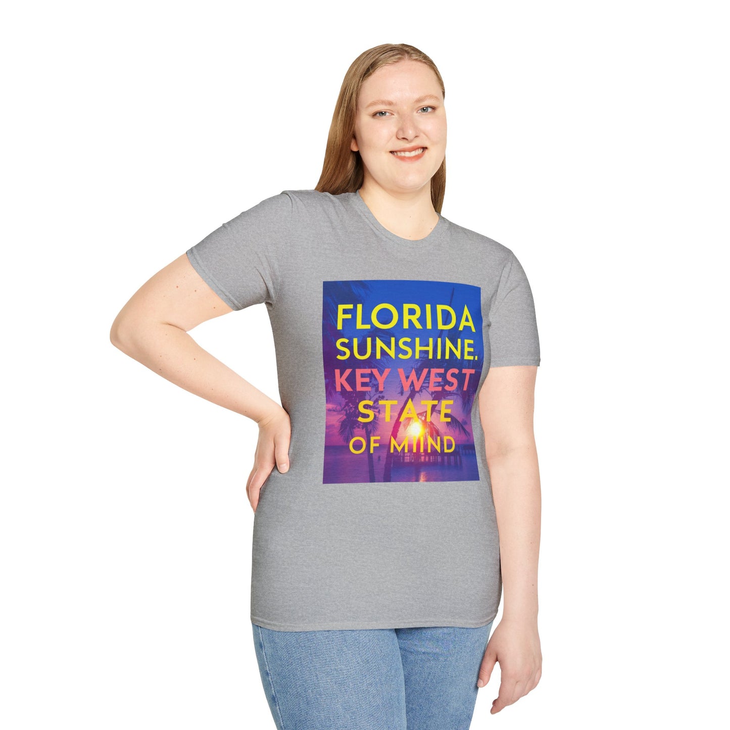 Florida Sunshine, Keywest - Unisex Softstyle T-Shirt