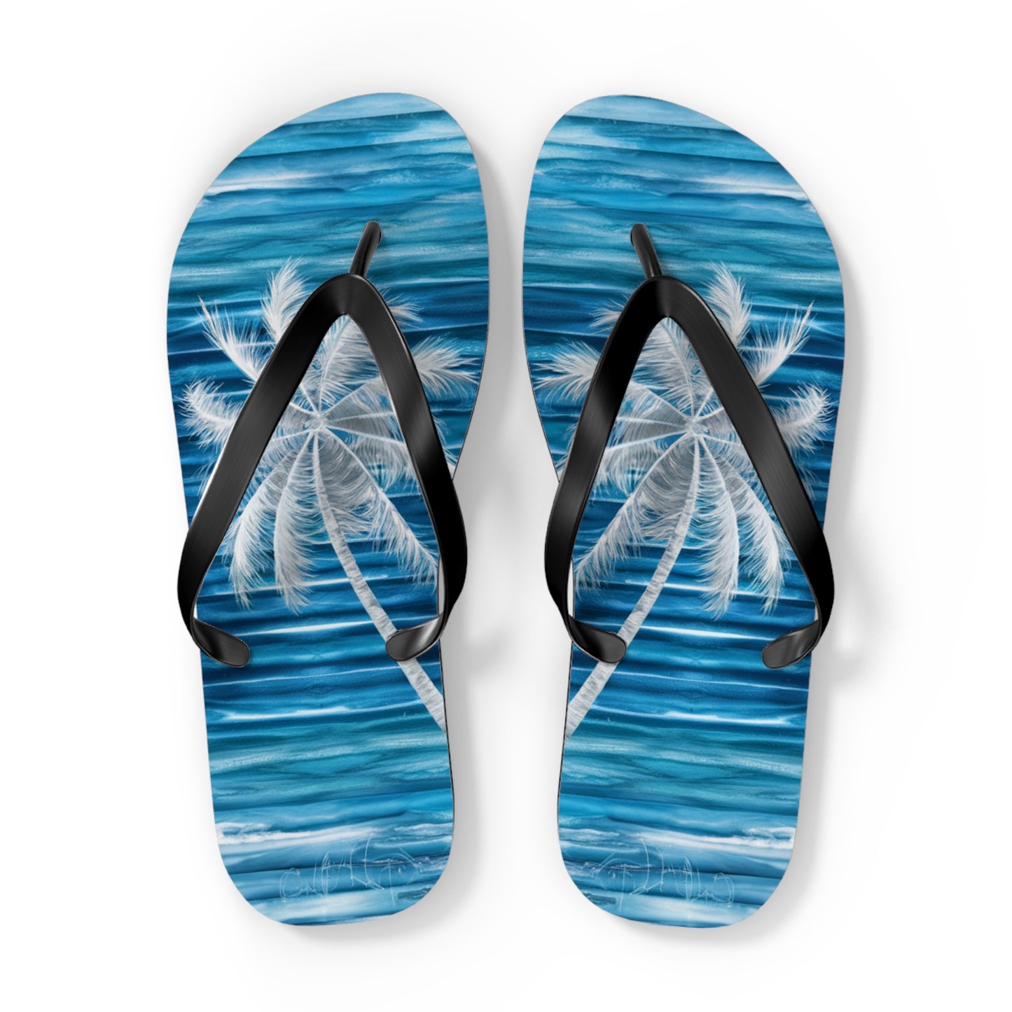 White Palmtree Beach - Flip Flops, Sandals