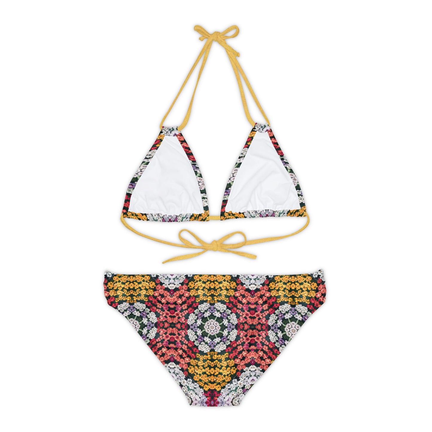 Yarrow Flower Strappy Bikini Set