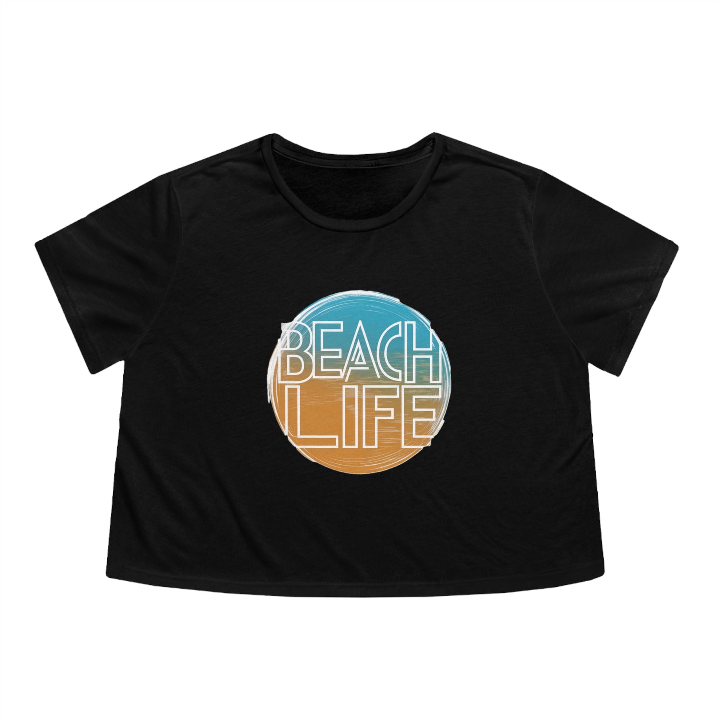 Beach Life - Women's Flowy Cropped Top