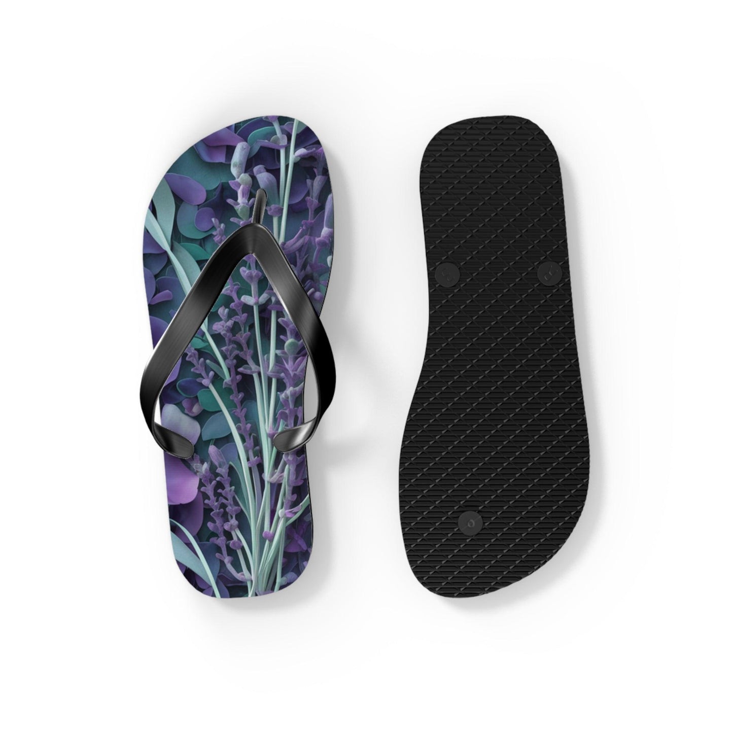 Lavendar Inspired Flip Flops, Express Your Beach Loving Self - Coastal Collections