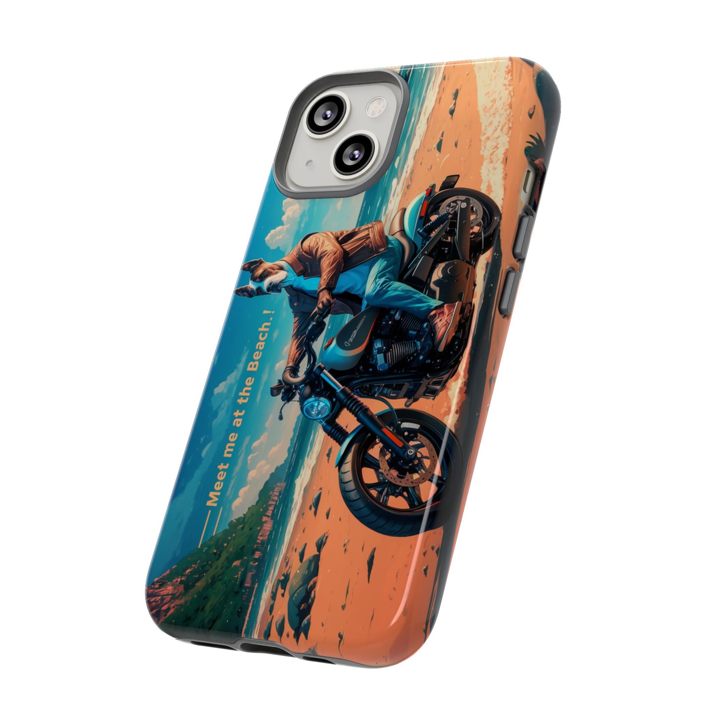 Let's Ride - Great Dane Biker Protective Phone Case