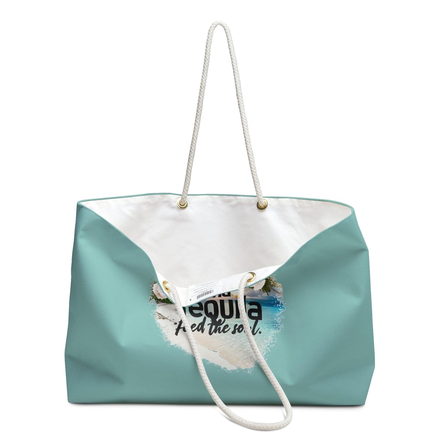 Beachin Styles© Salt and Tequila Feed the Soul Weekender Beach Bag - Coastal Collections