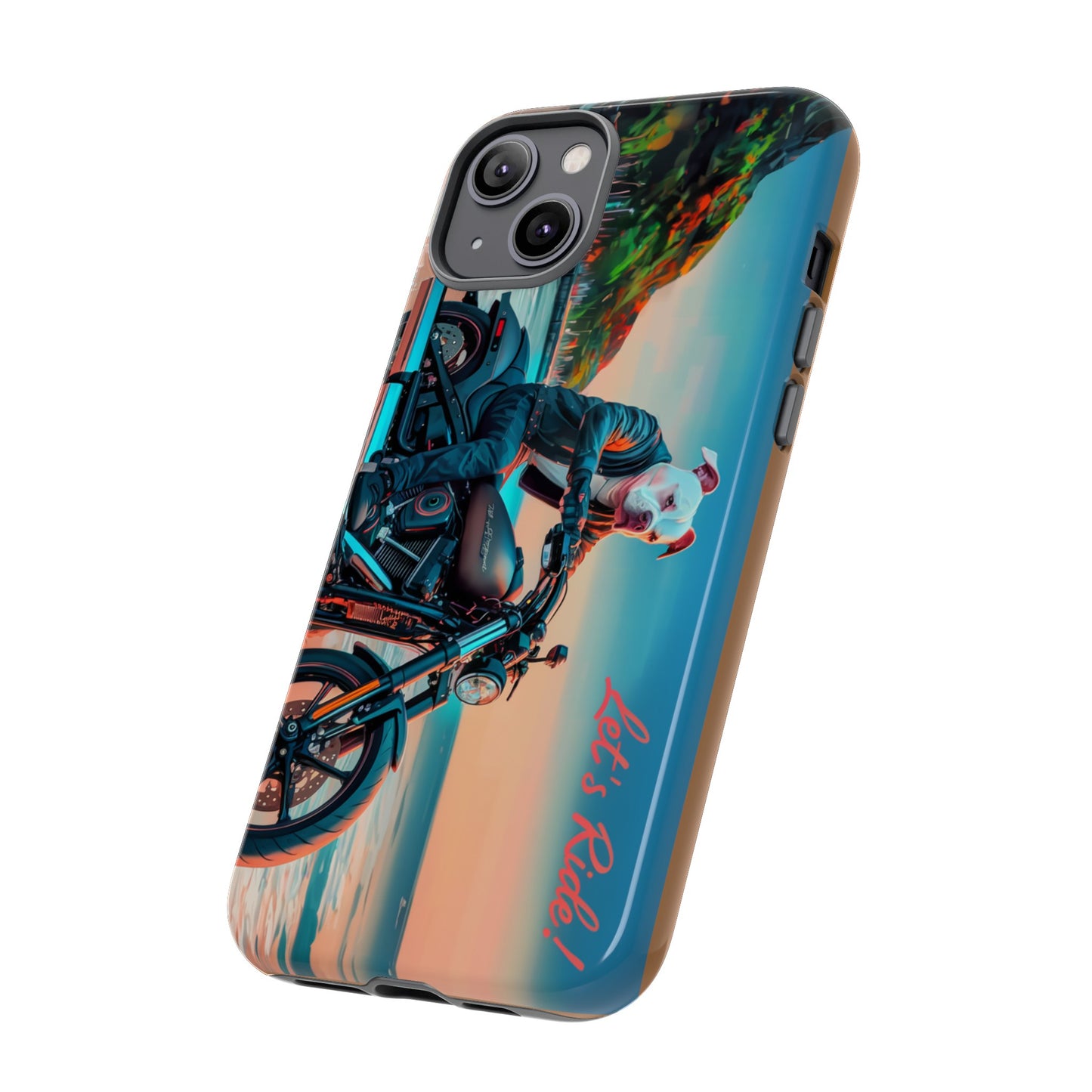 Let's Ride - Bulldog Biker Protective Phone Case