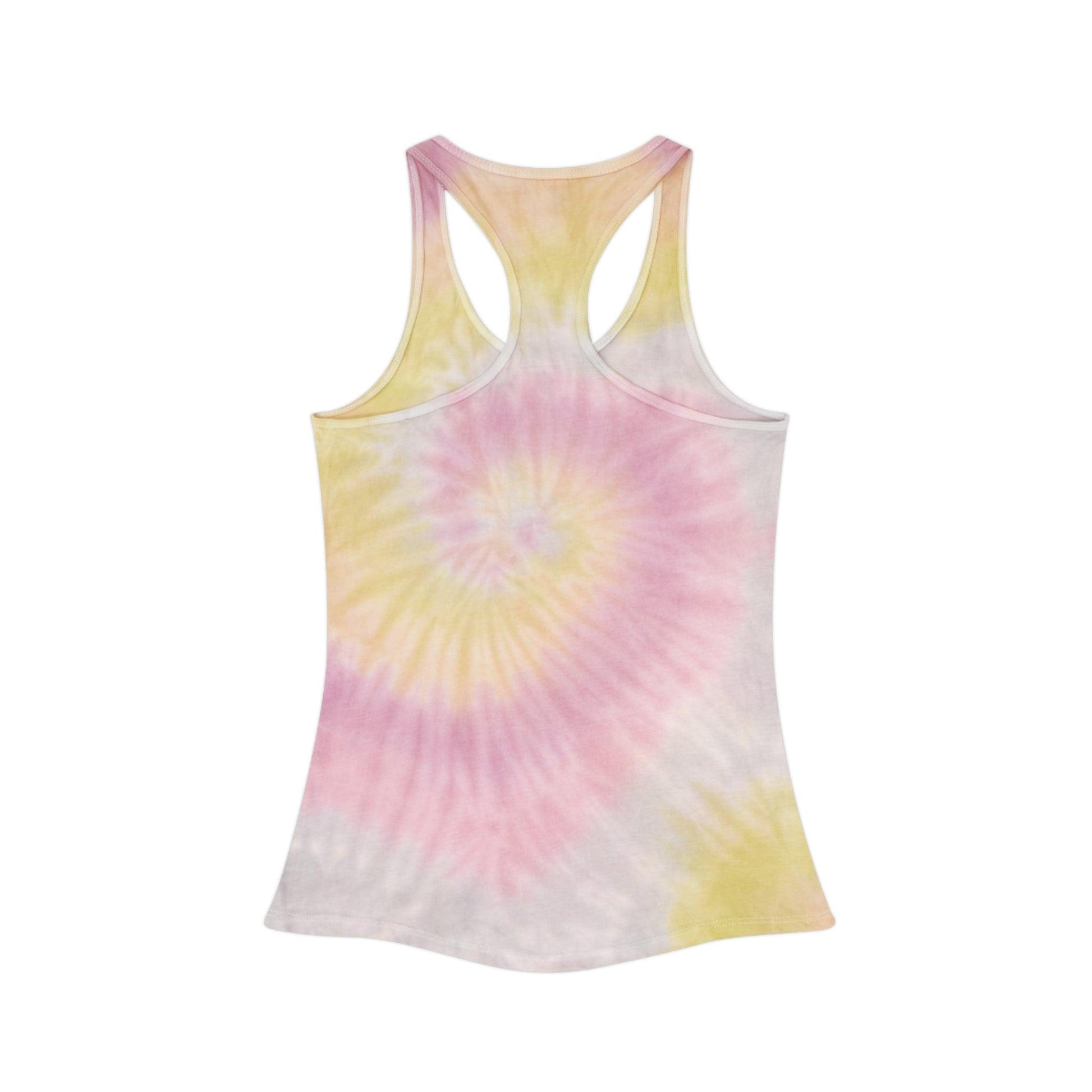 Salty Senorita Tie Dyed Tank Top, Print on Front - Coastal Collections