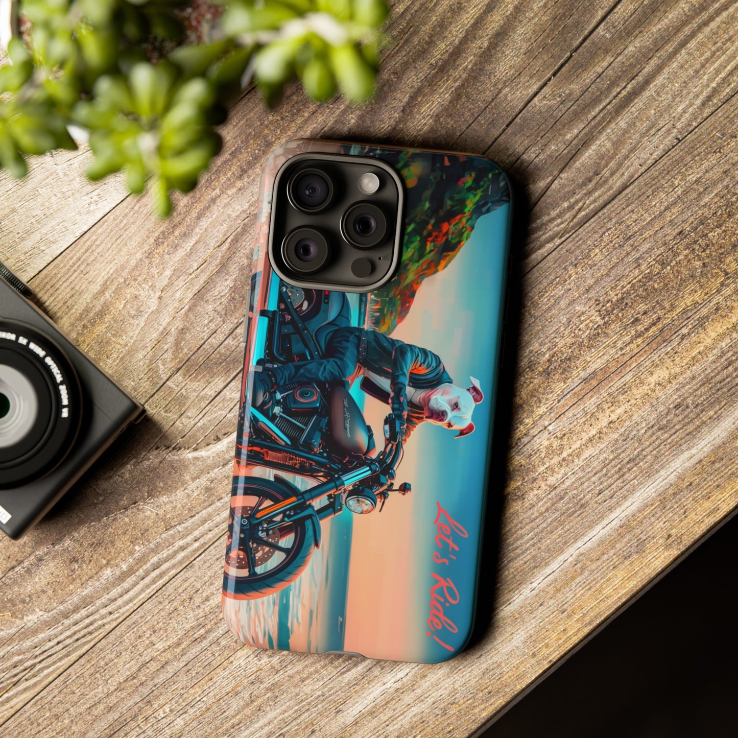 Let's Ride - Bulldog Biker Protective Phone Case