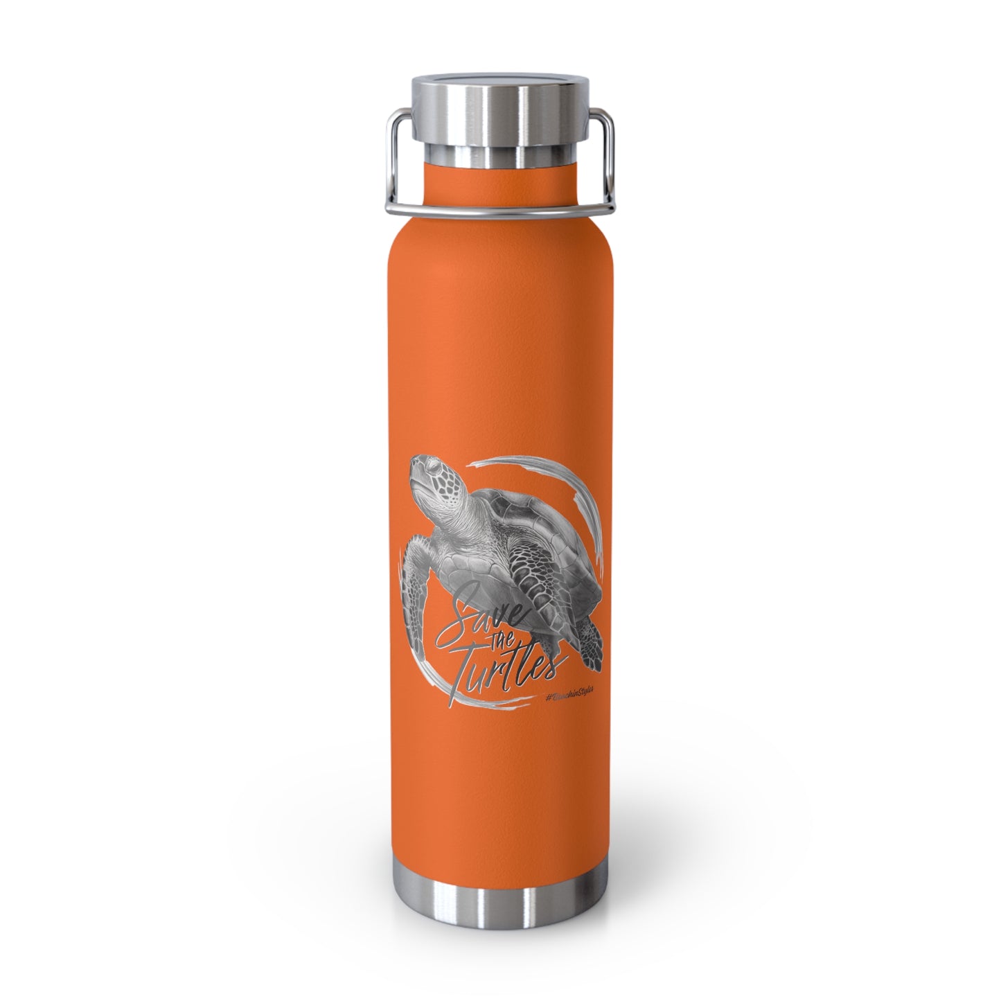 Save the Turtles Copper Vacuum Insulated 22oz Bottle