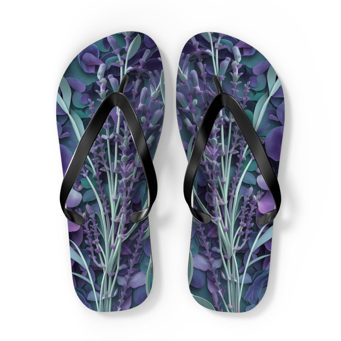 Lavendar Inspired Flip Flops, Express Your Beach Loving Self - Coastal Collections