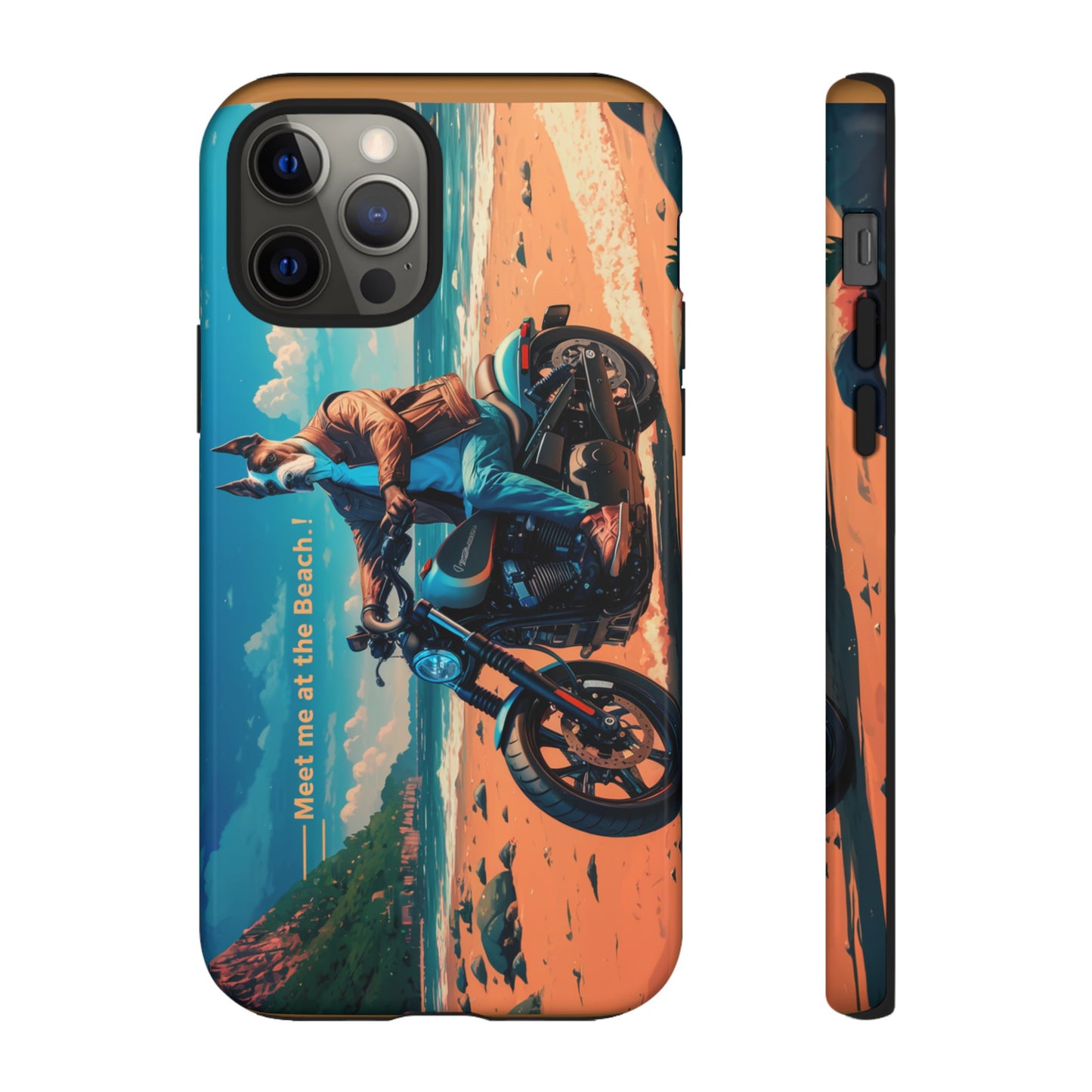 Let's Ride - Great Dane Biker Protective Phone Case