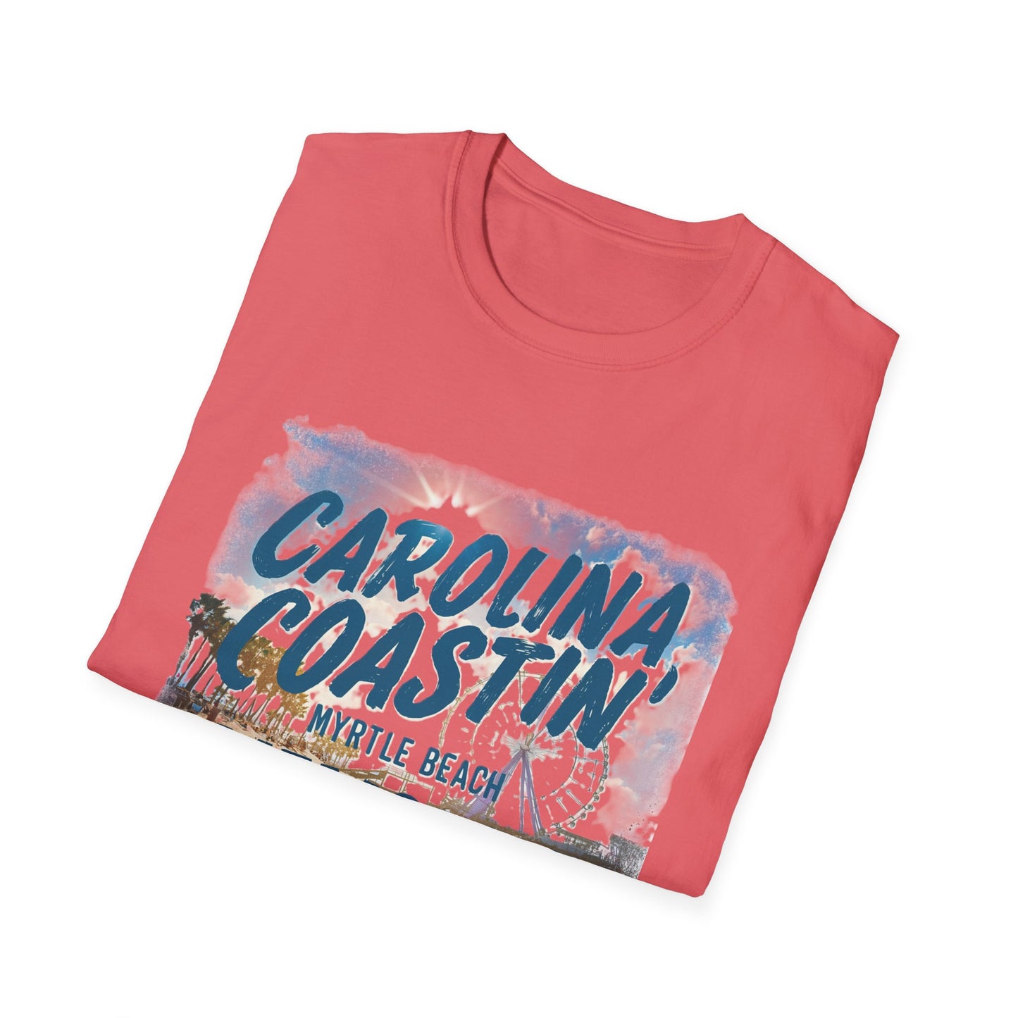 Carolina Coastin, Myrtle Beach - Unisex Softstyle T-Shirt