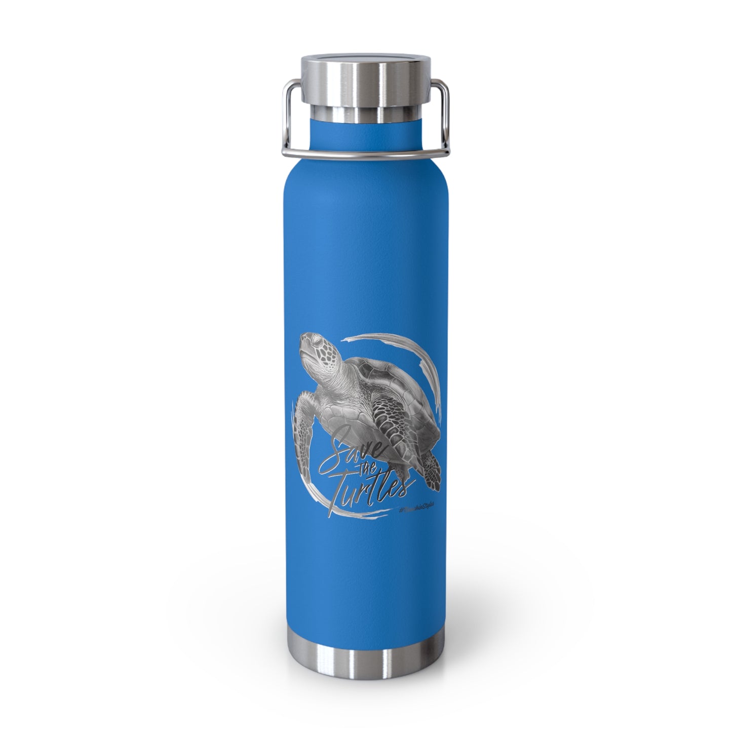 Save the Turtles Copper Vacuum Insulated 22oz Bottle