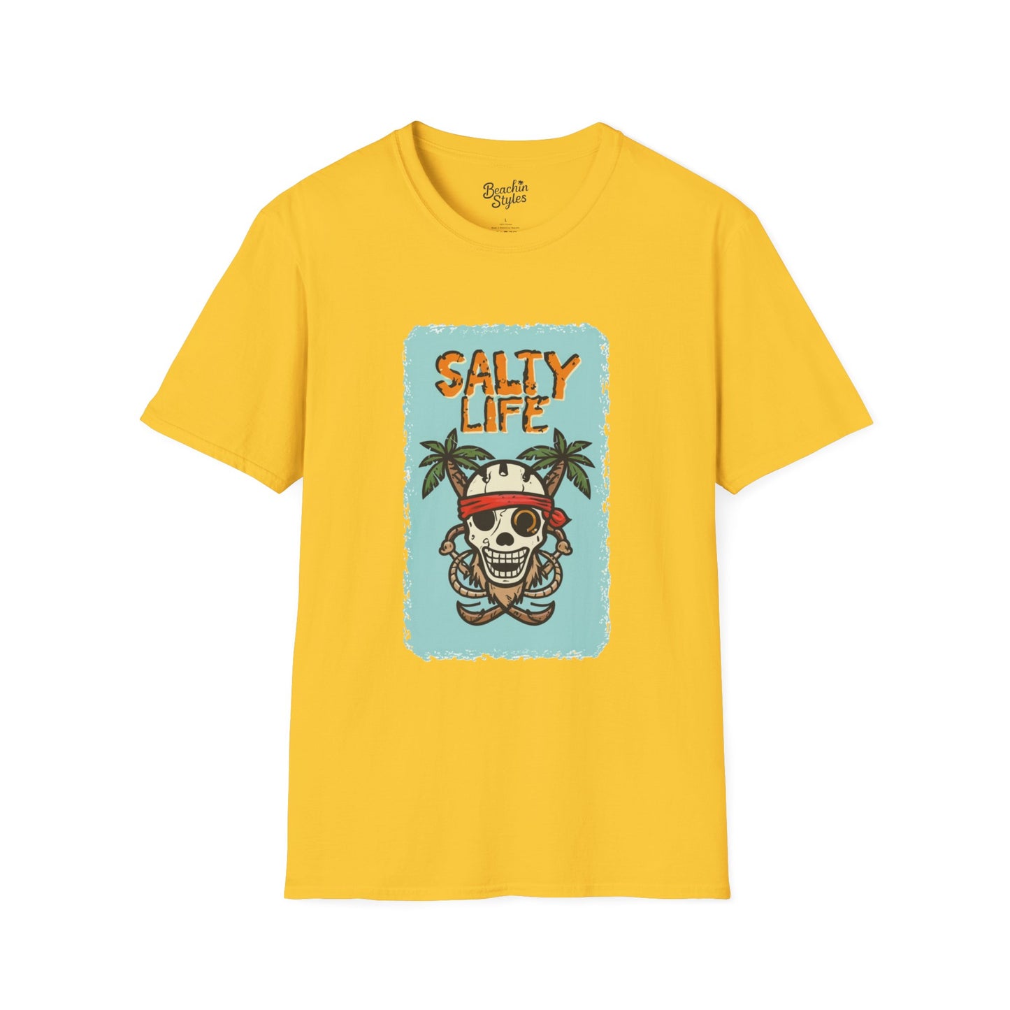 Salty Life Pirate - Unisex Softstyle T-Shirt