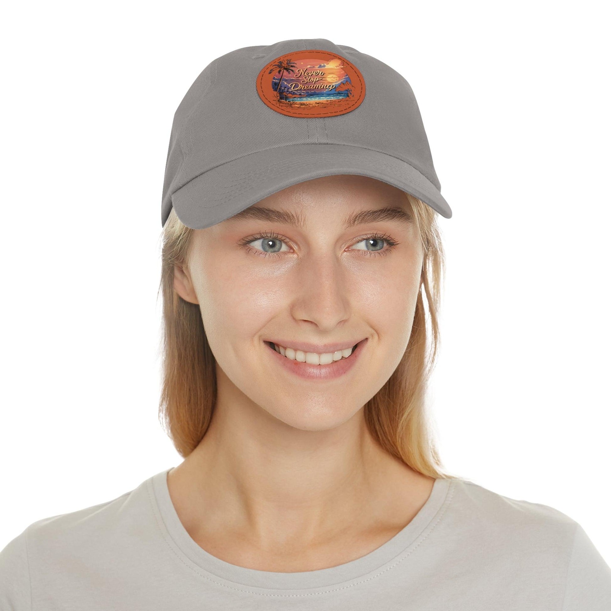 Never Stop Dreamin Cap, Beach Hair Day Hat, Inspirational Beach Inspired Cap - Coastal Collections