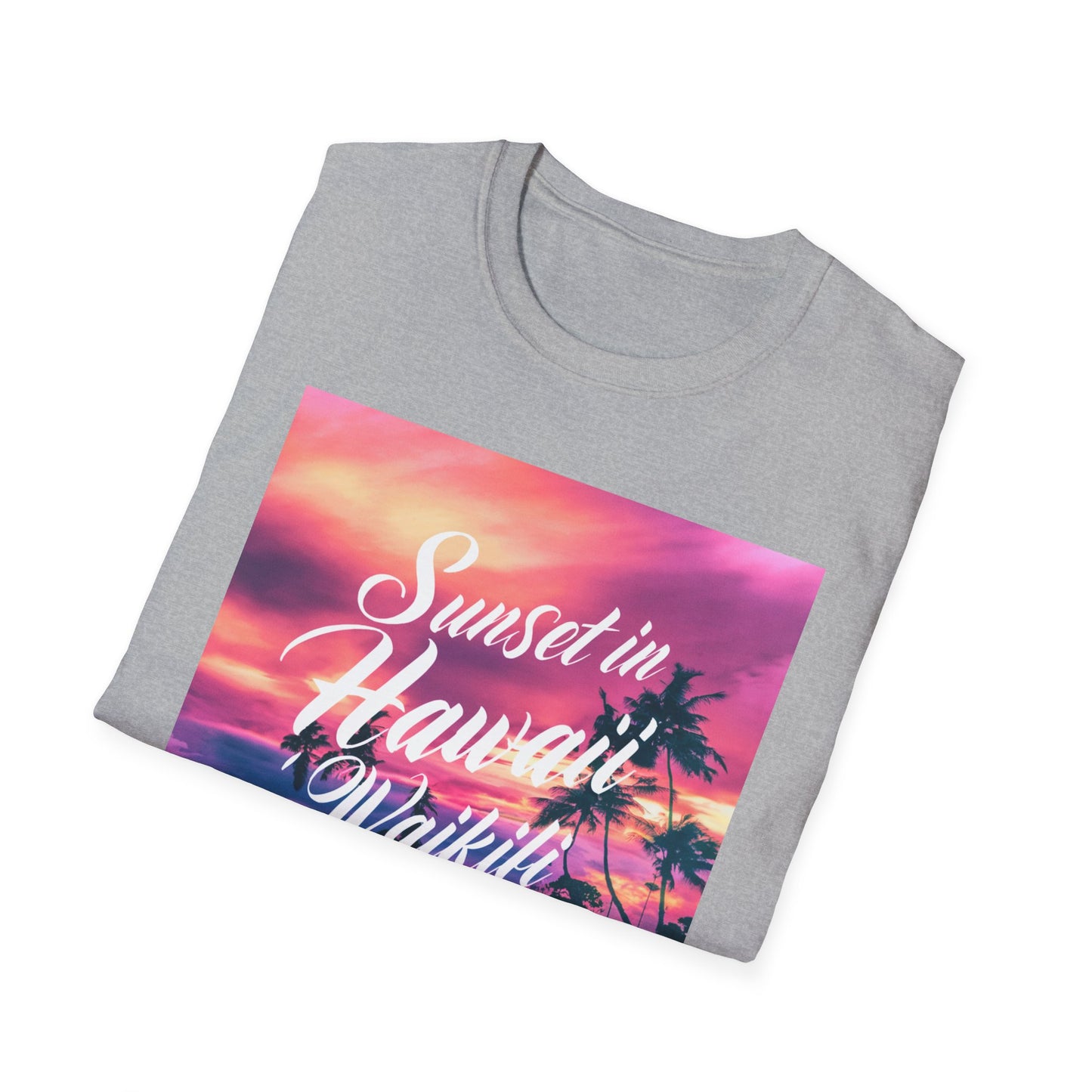 Hawaii Sunset, Wanderlust - Unisex Softstyle T-Shirt