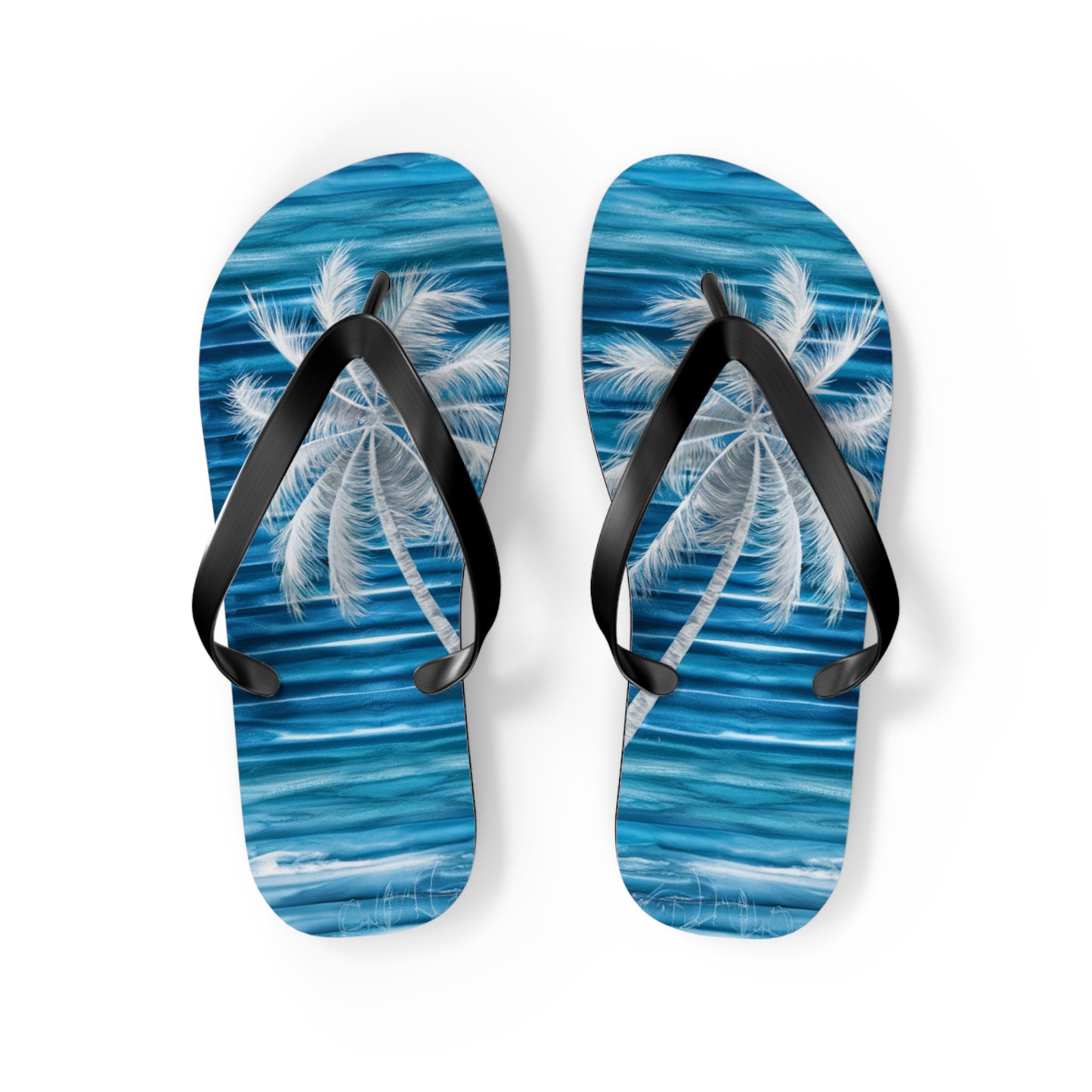 White Palmtree Beach - Flip Flops, Sandals