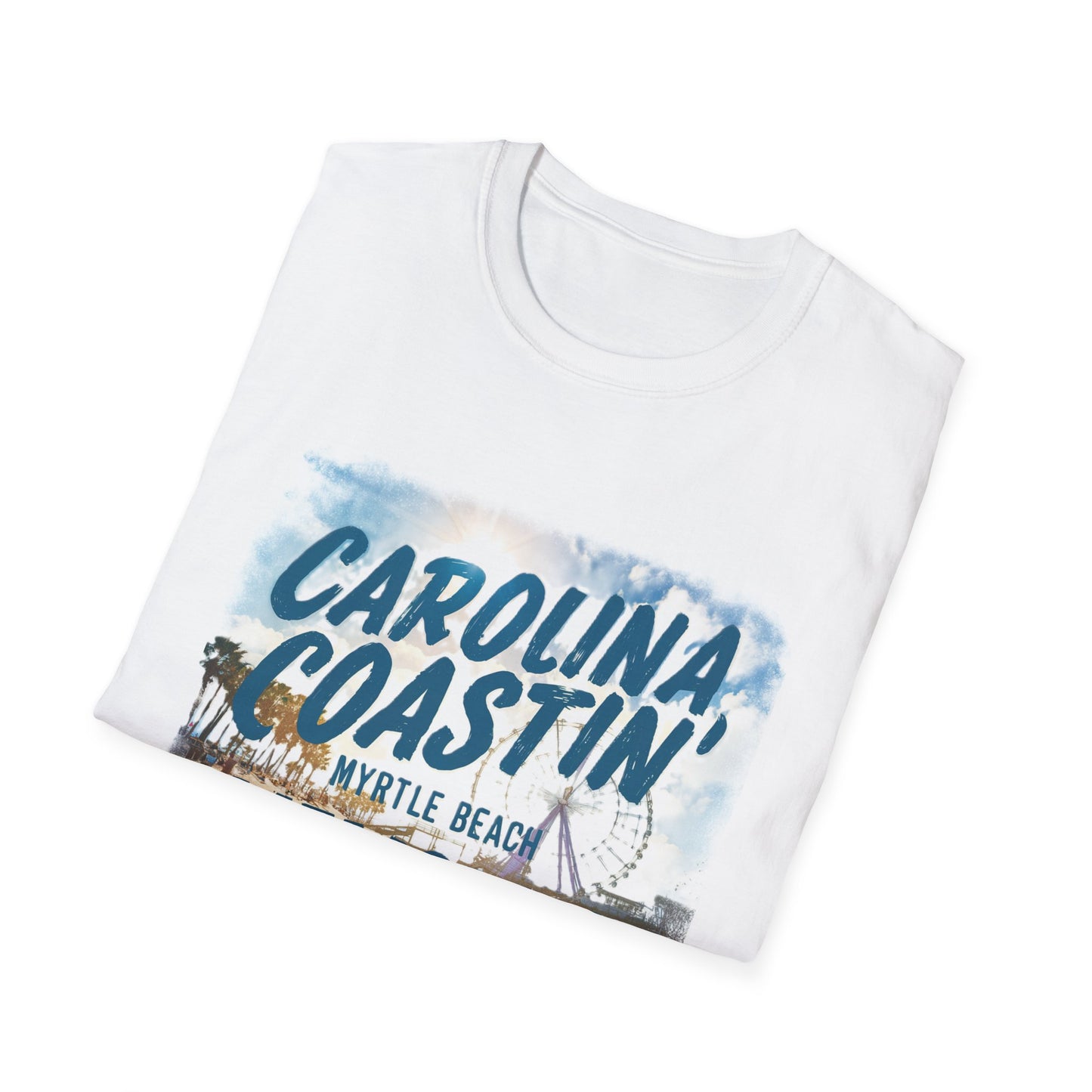 Carolina Coastin, Myrtle Beach - Unisex Softstyle T-Shirt