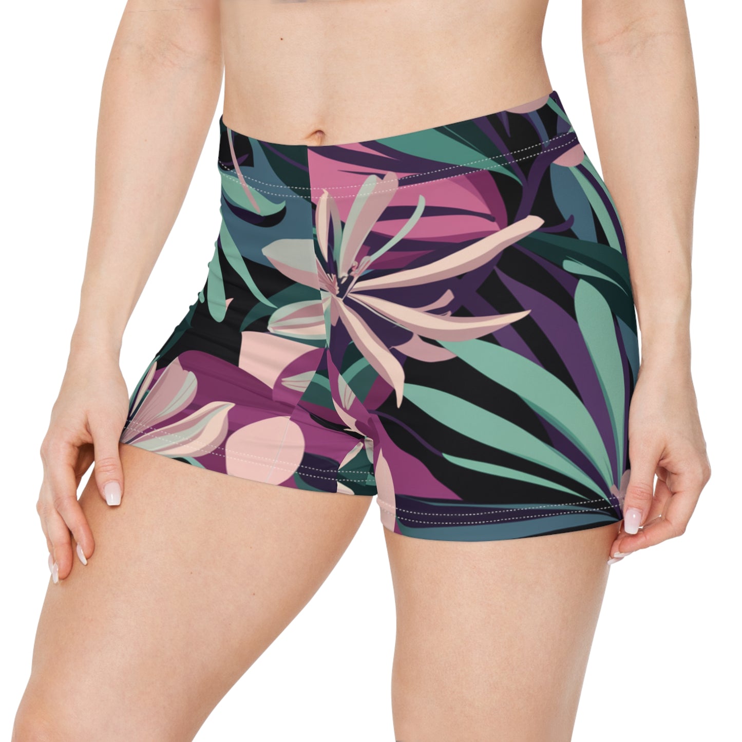 Oleander Flower Women's Beach Shorts