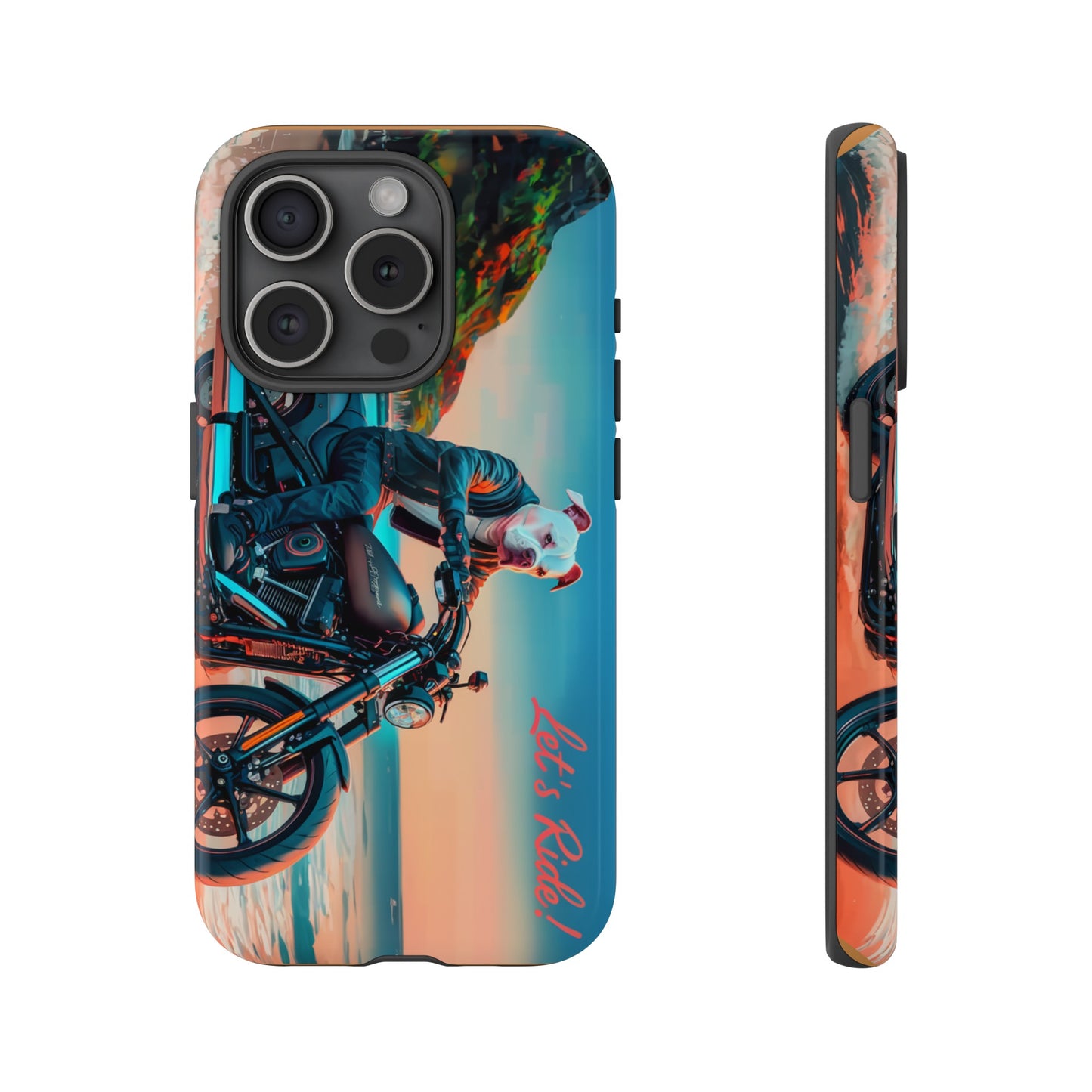 Let's Ride - Bulldog Biker Protective Phone Case