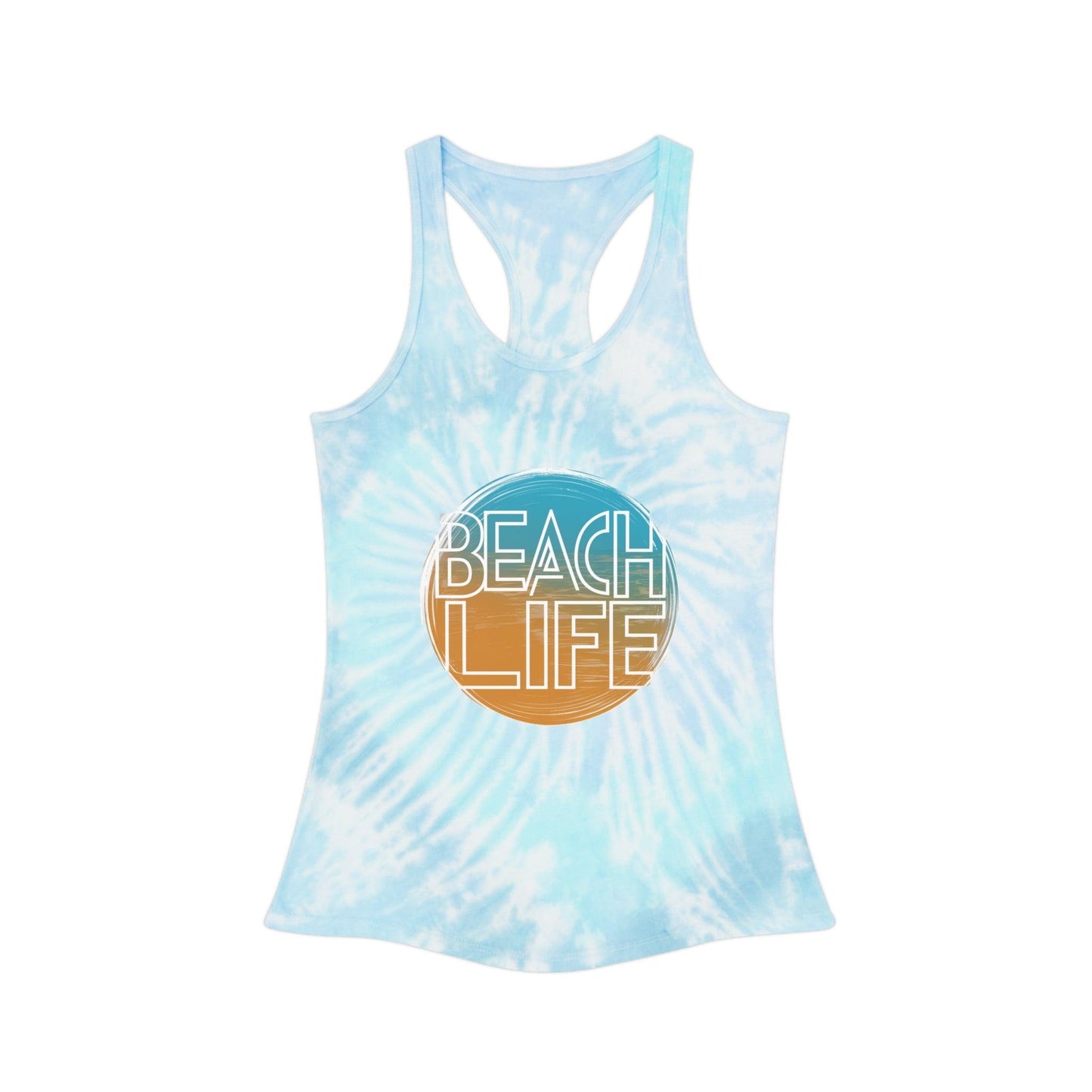 Beache Life Tie Dye Racerback Tank Top - Coastal Collections