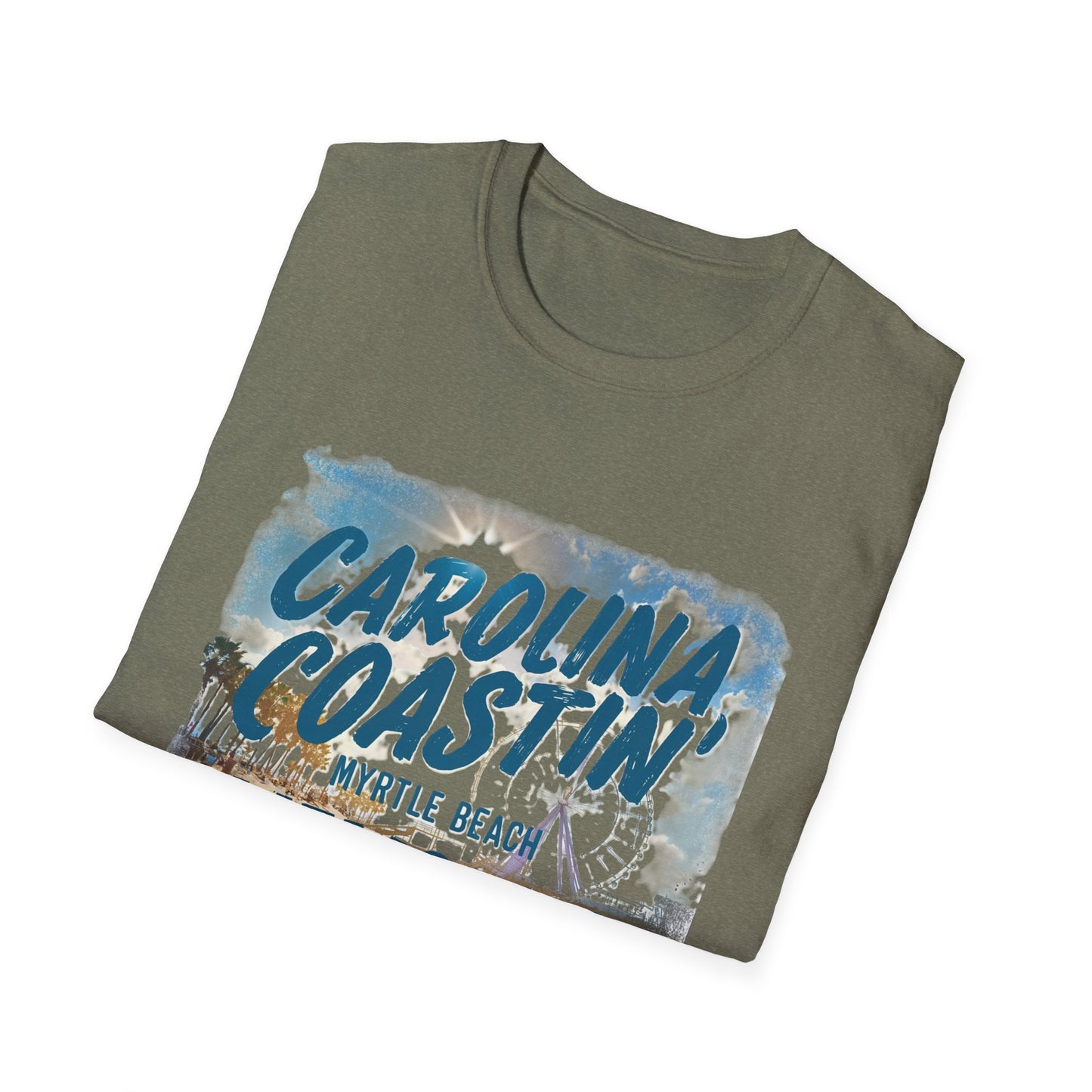 Carolina Coastin, Myrtle Beach - Unisex Softstyle T-Shirt