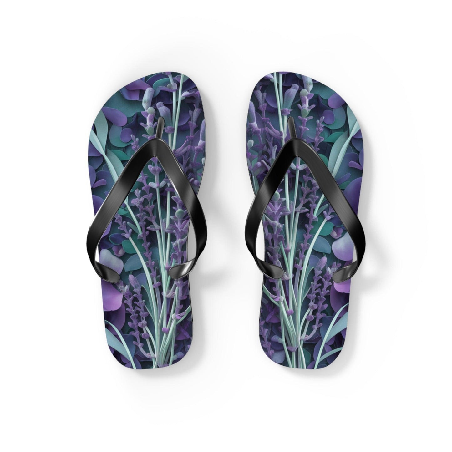 Lavendar Inspired Flip Flops, Express Your Beach Loving Self - Coastal Collections