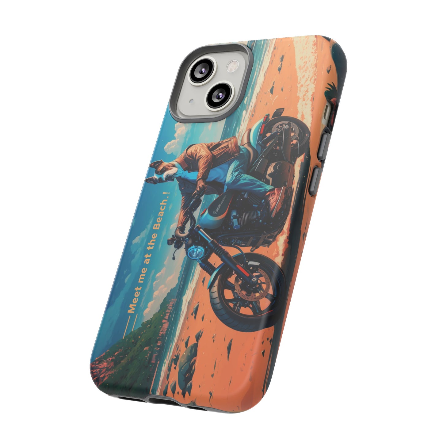 Let's Ride - Great Dane Biker Protective Phone Case