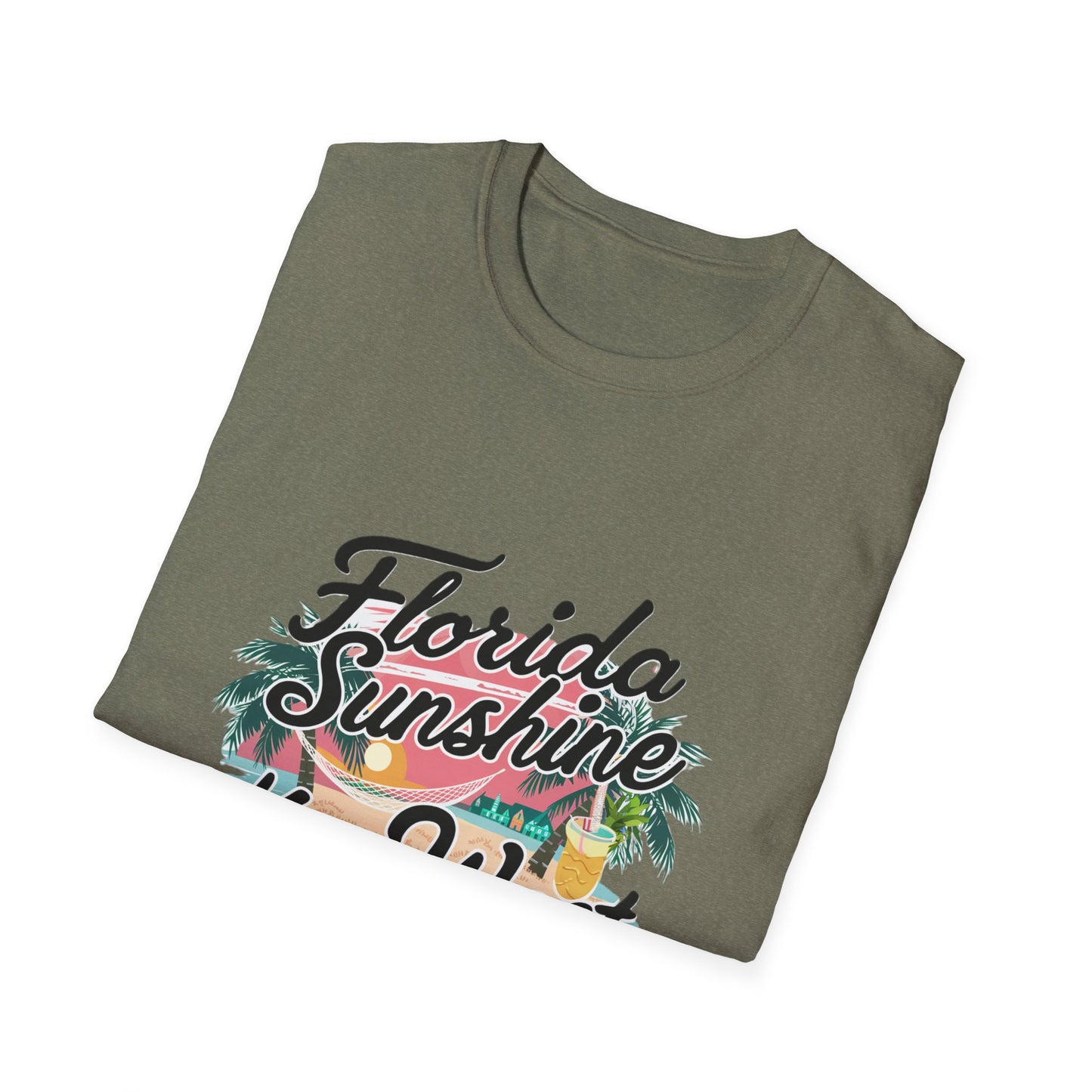 Keywest Florida Sunshine, State of Mind - Unisex Softstyle T-Shirt