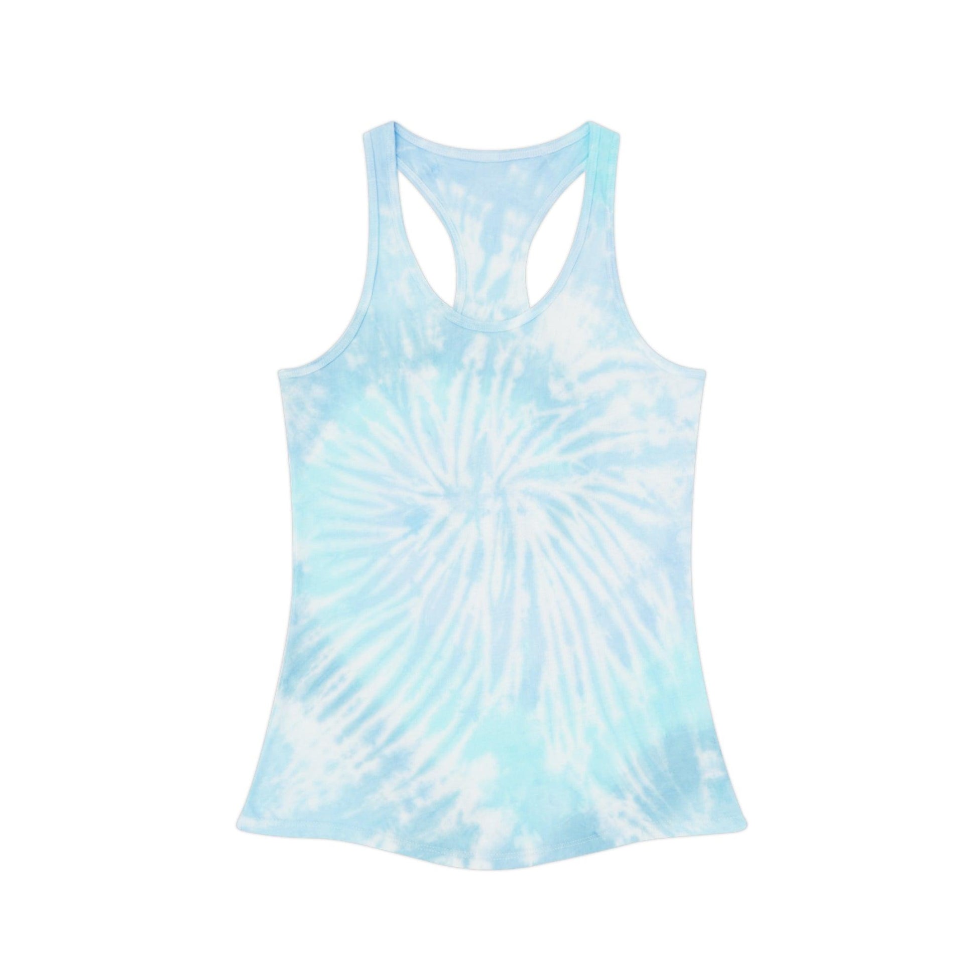 Salty Senorita Tie Dyed Tank Top, Print on Back - Coastal Collections